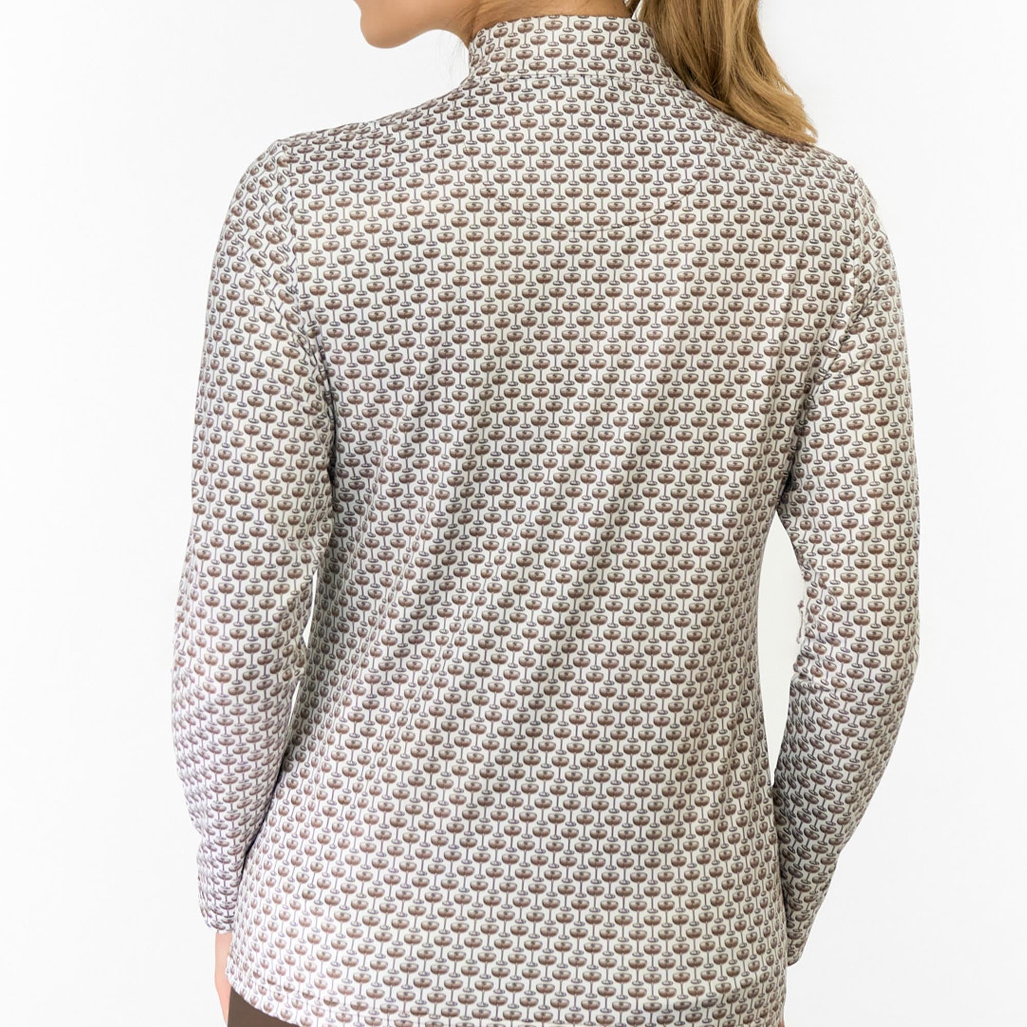 Pure Golf Arusha Ladies Golf Mid Layer Espresso Martee-Ni