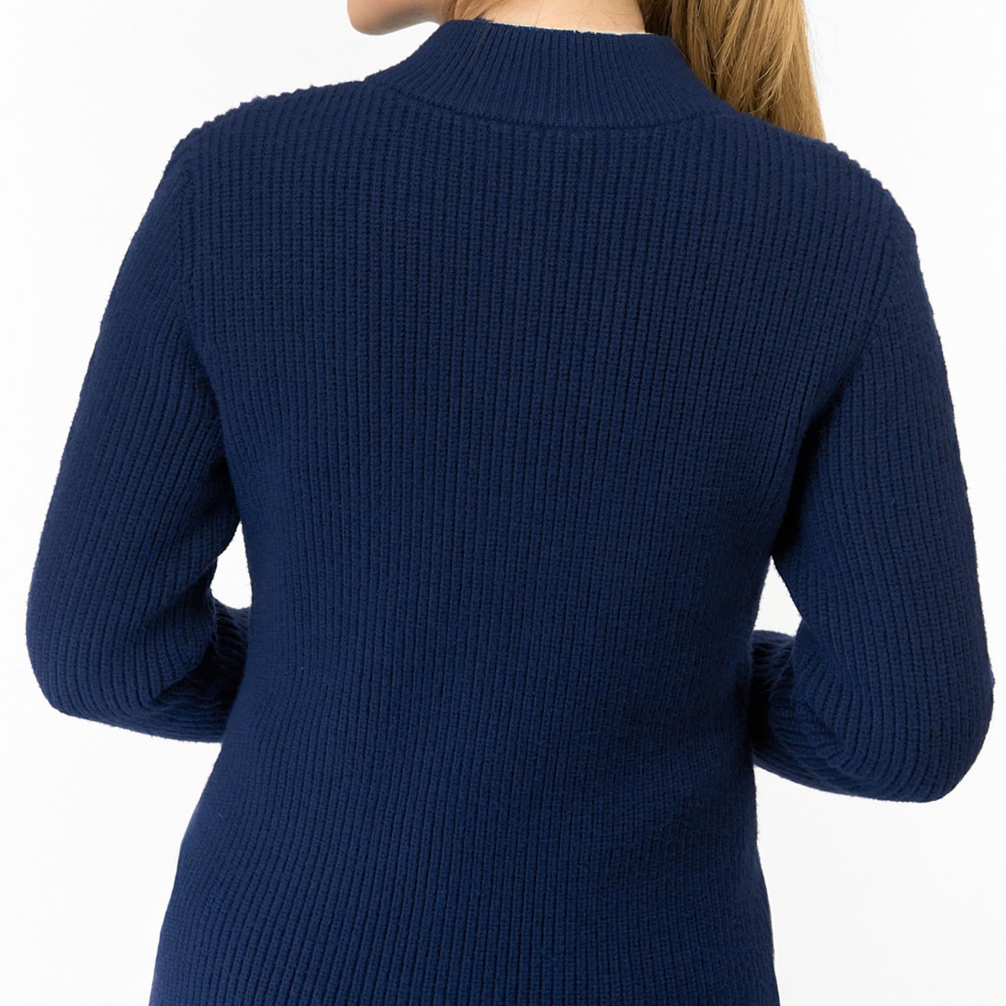 Pure Golf Sophia Elena Knit Lined Ladies Golf Cardigan Navy