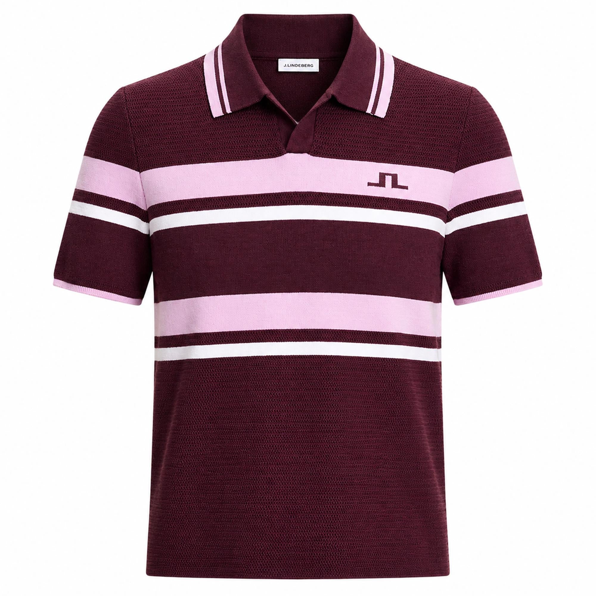 J Lindeberg Athena Knit Ladies Golf Polo Shirt Winetasting