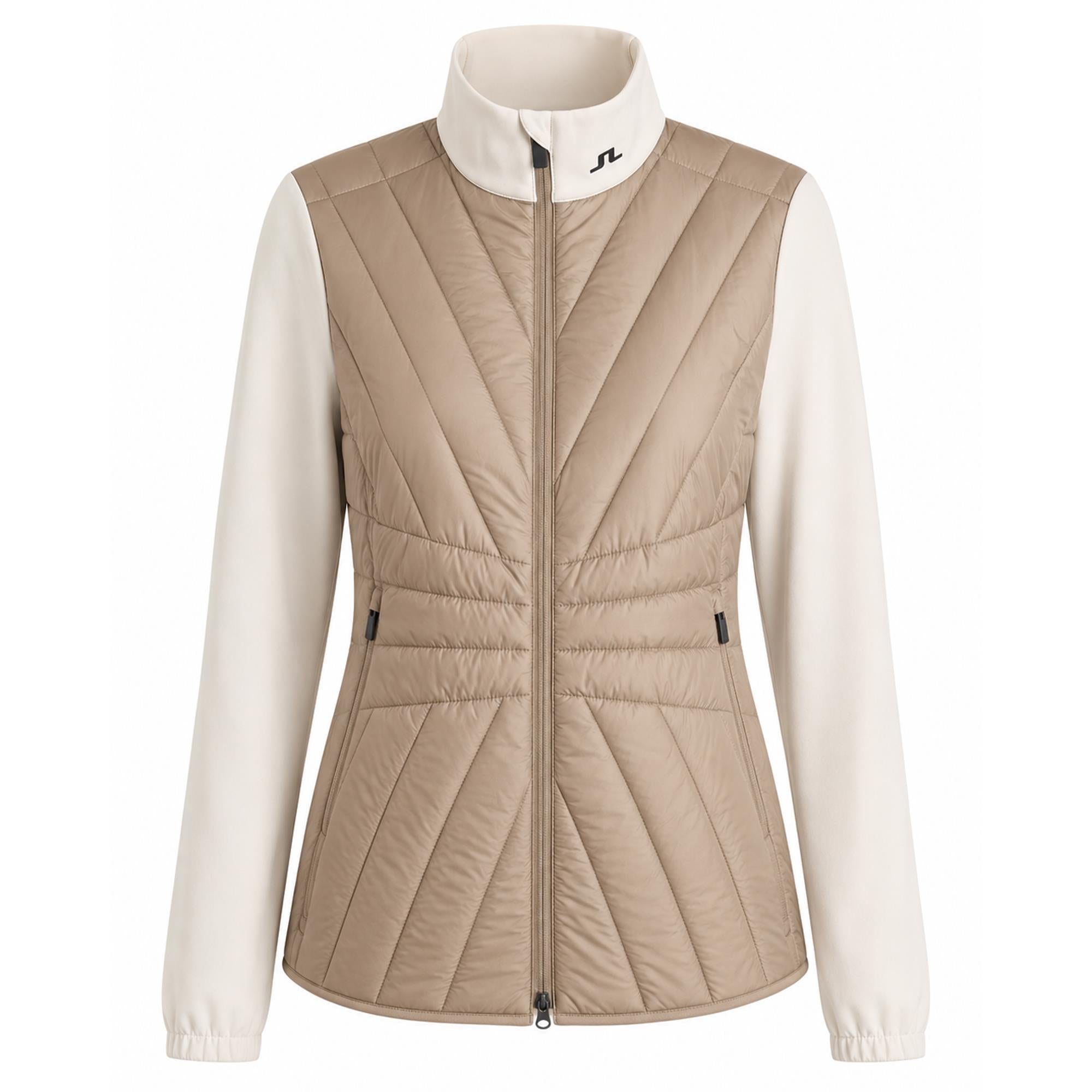 J Lindeberg Holma Quilt Hybrid Ladies Golf Jacket Brindle