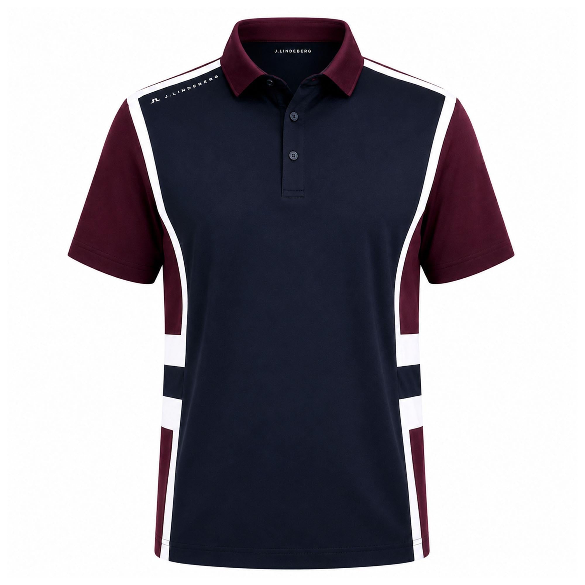 J Lindeberg Finn Mens Polo Shirt Winetasting