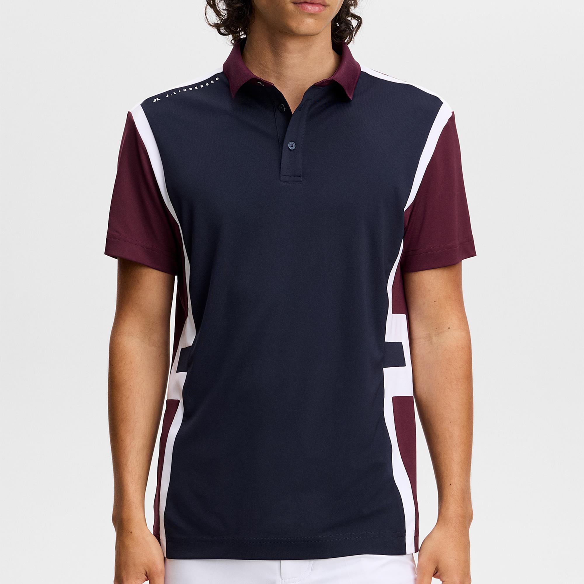 J Lindeberg Finn Mens Polo Shirt Winetasting