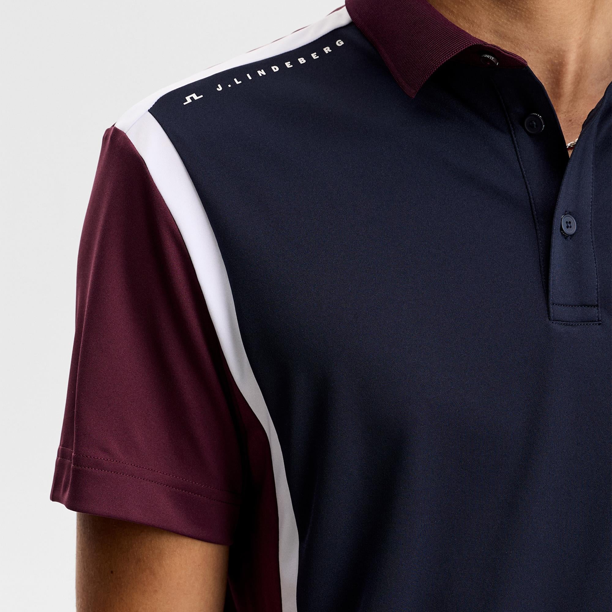 J Lindeberg Finn Mens Polo Shirt Winetasting