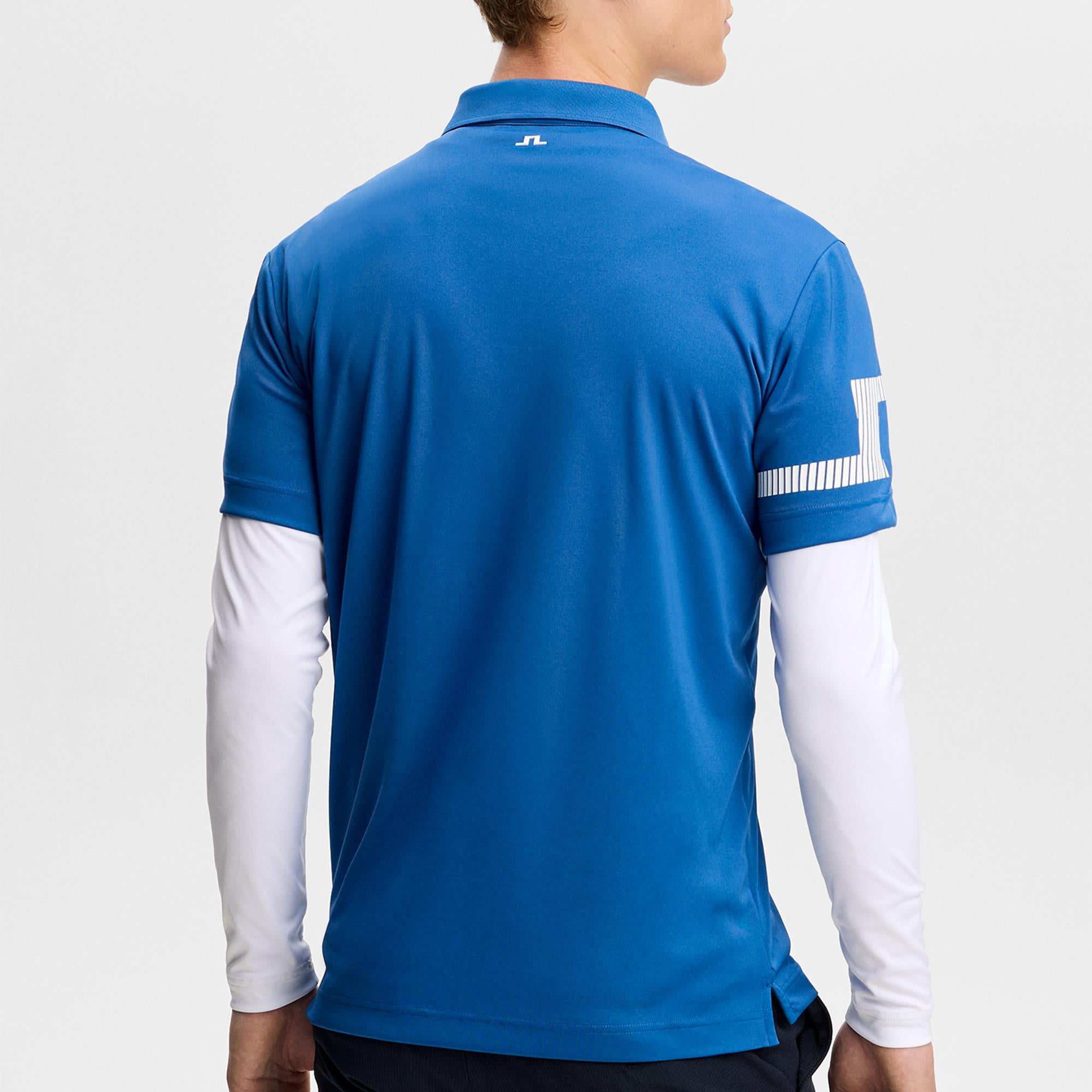 J Lindeberg Heath Mens Golf Polo Shirt Set Sail