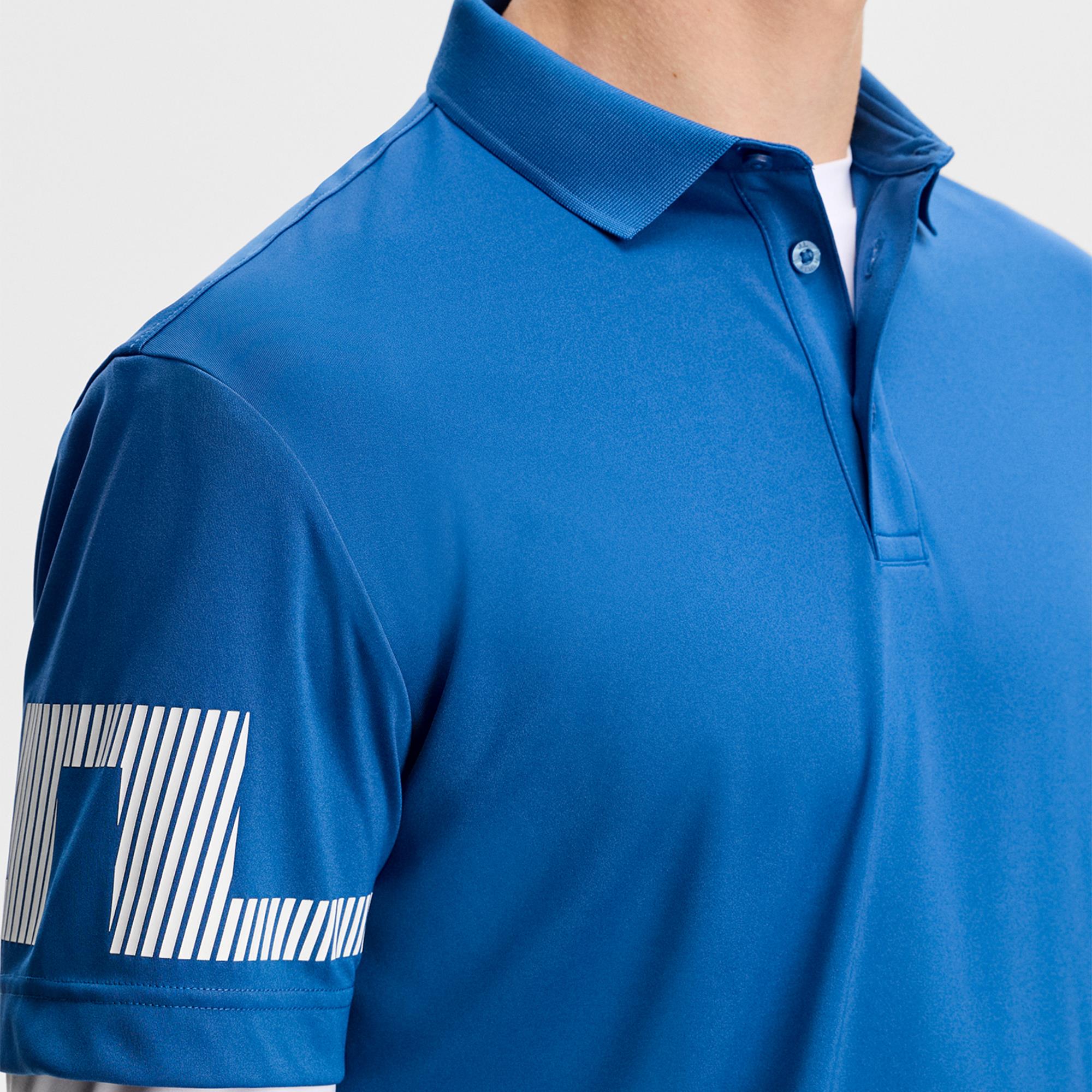 J Lindeberg Heath Mens Golf Polo Shirt Set Sail