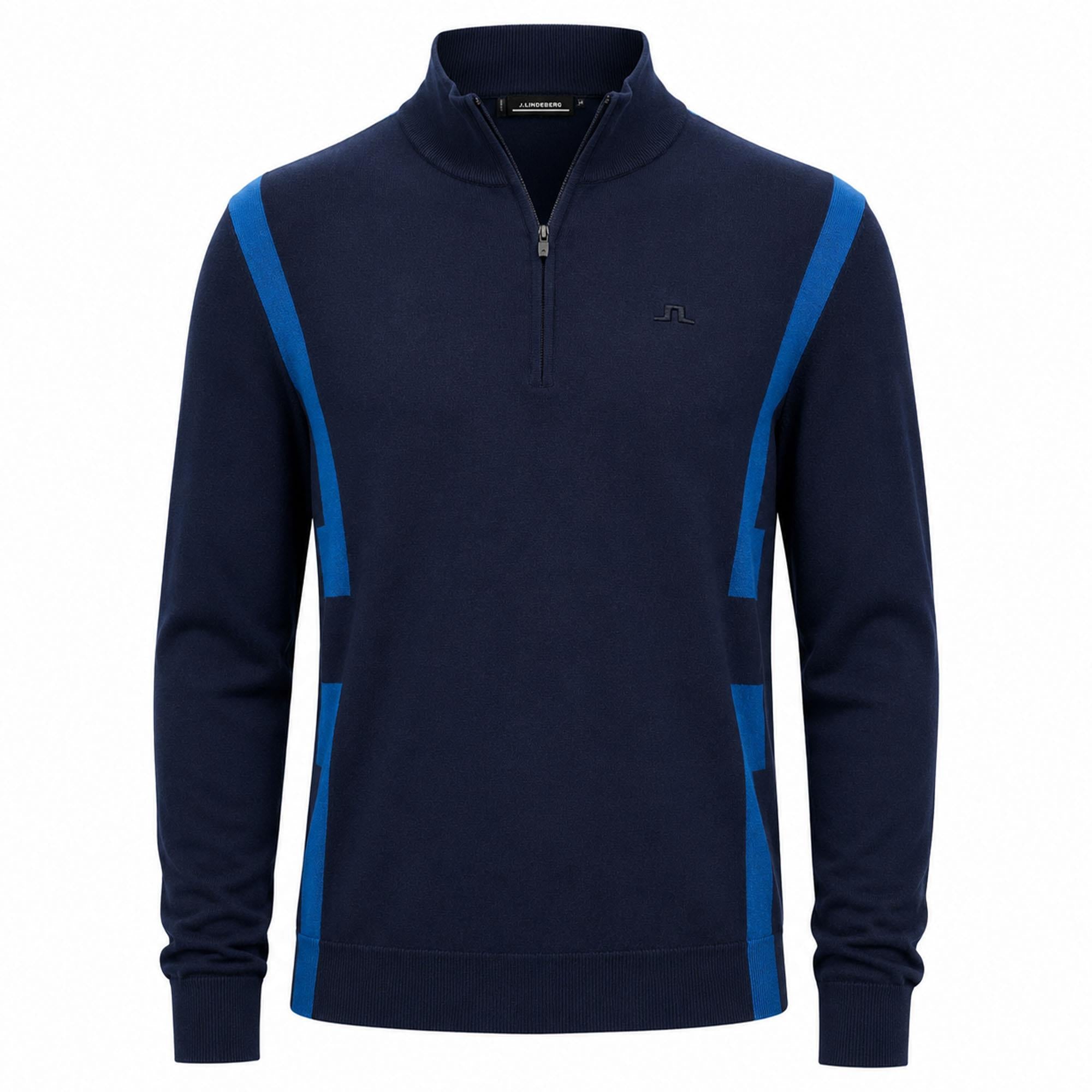 J Lindeberg Kendrick Knitted Zip Mens Sweater Navy