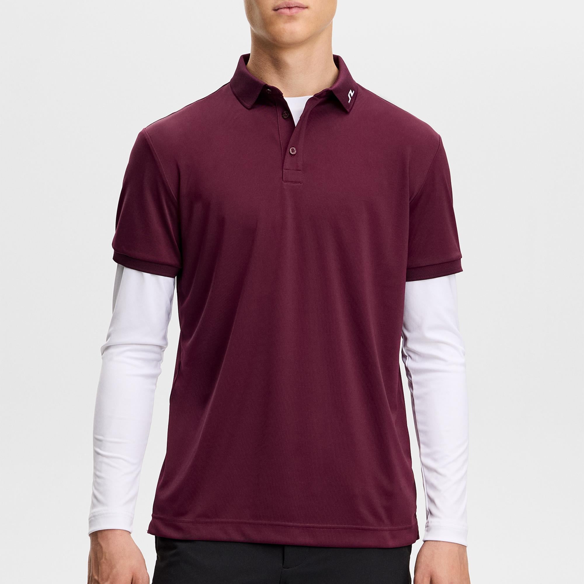 J Lindeberg KV Mens Golf Polo Shirt Winetasting