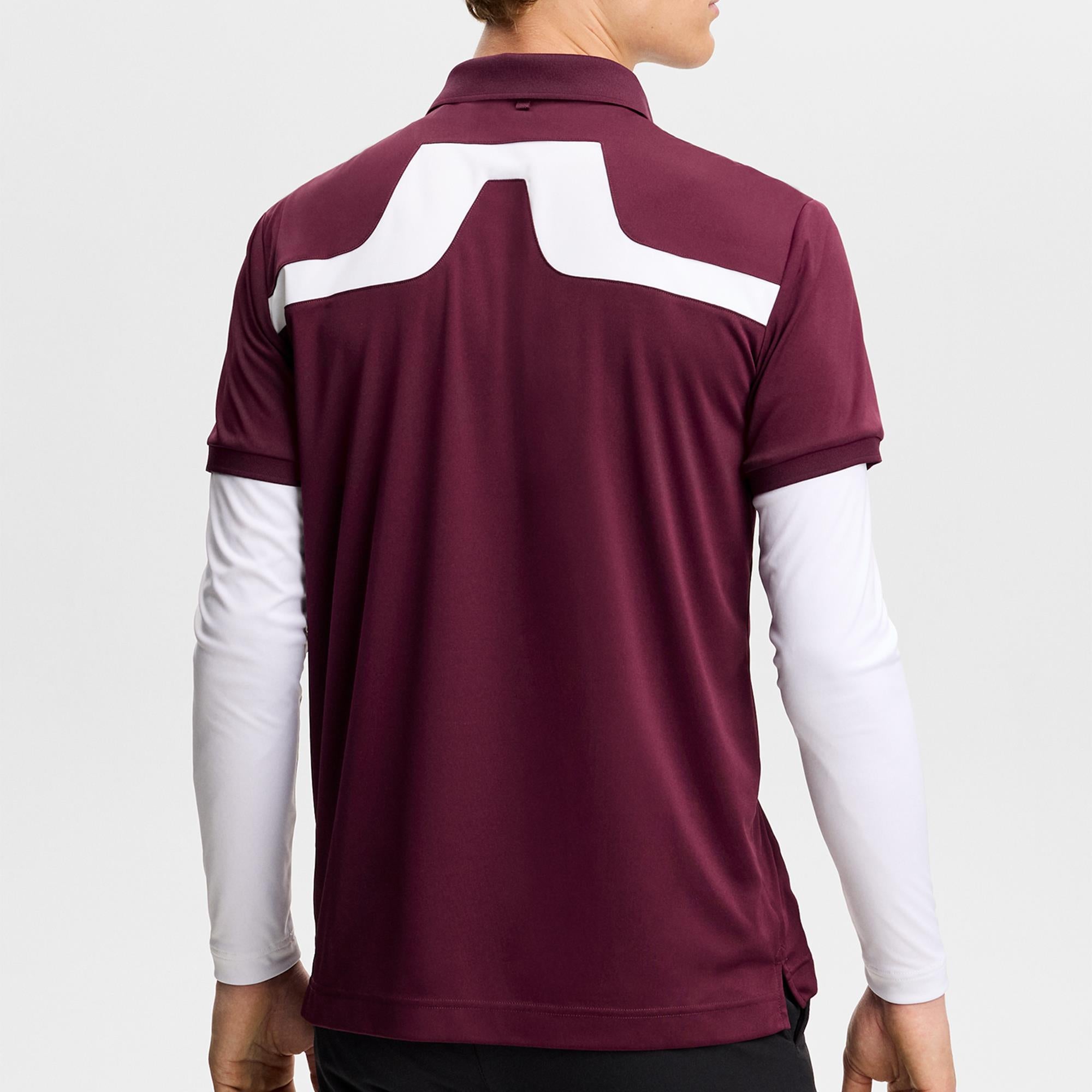 J Lindeberg KV Mens Golf Polo Shirt Winetasting