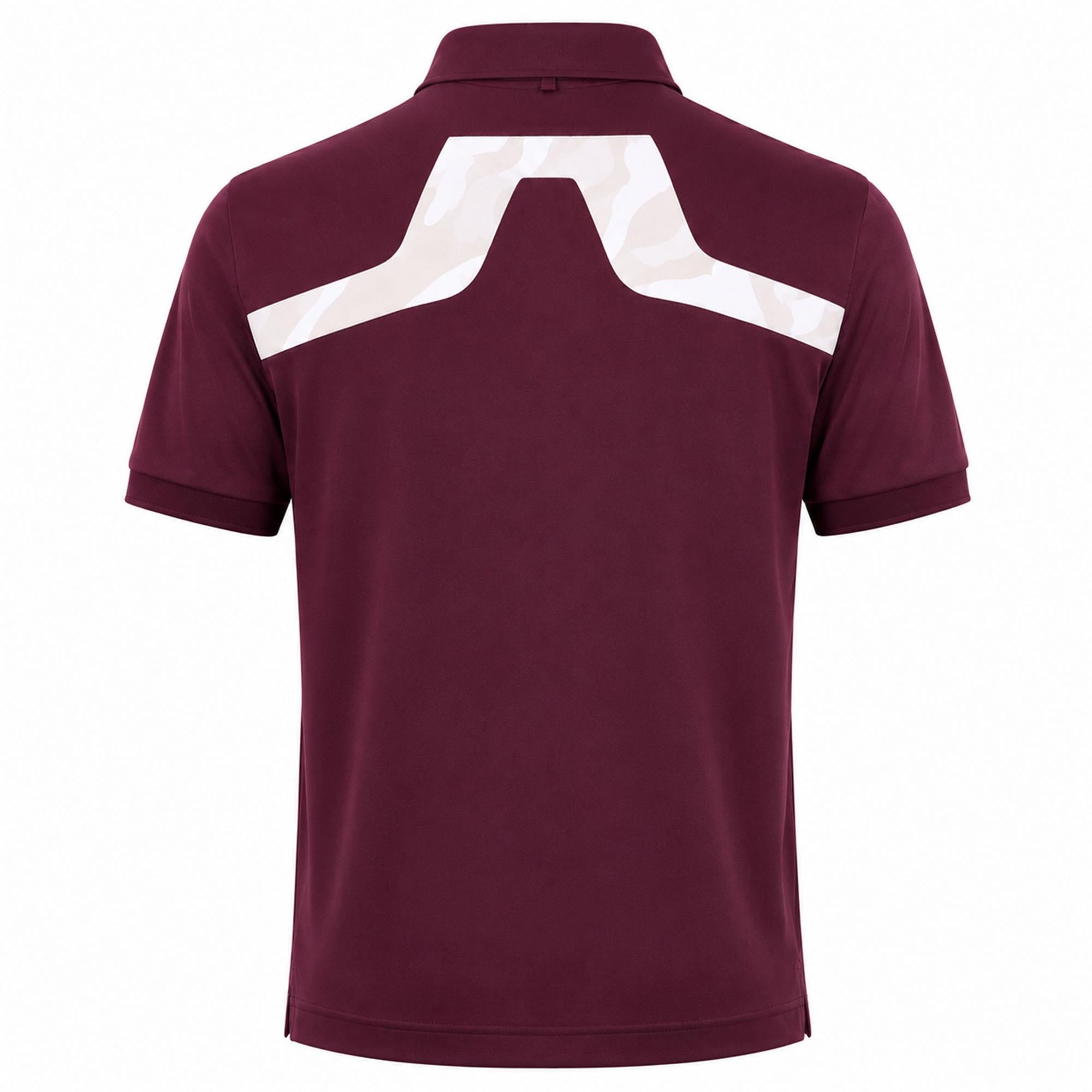 J Lindeberg KV Print Mens Golf Polo Shirt Winetasting