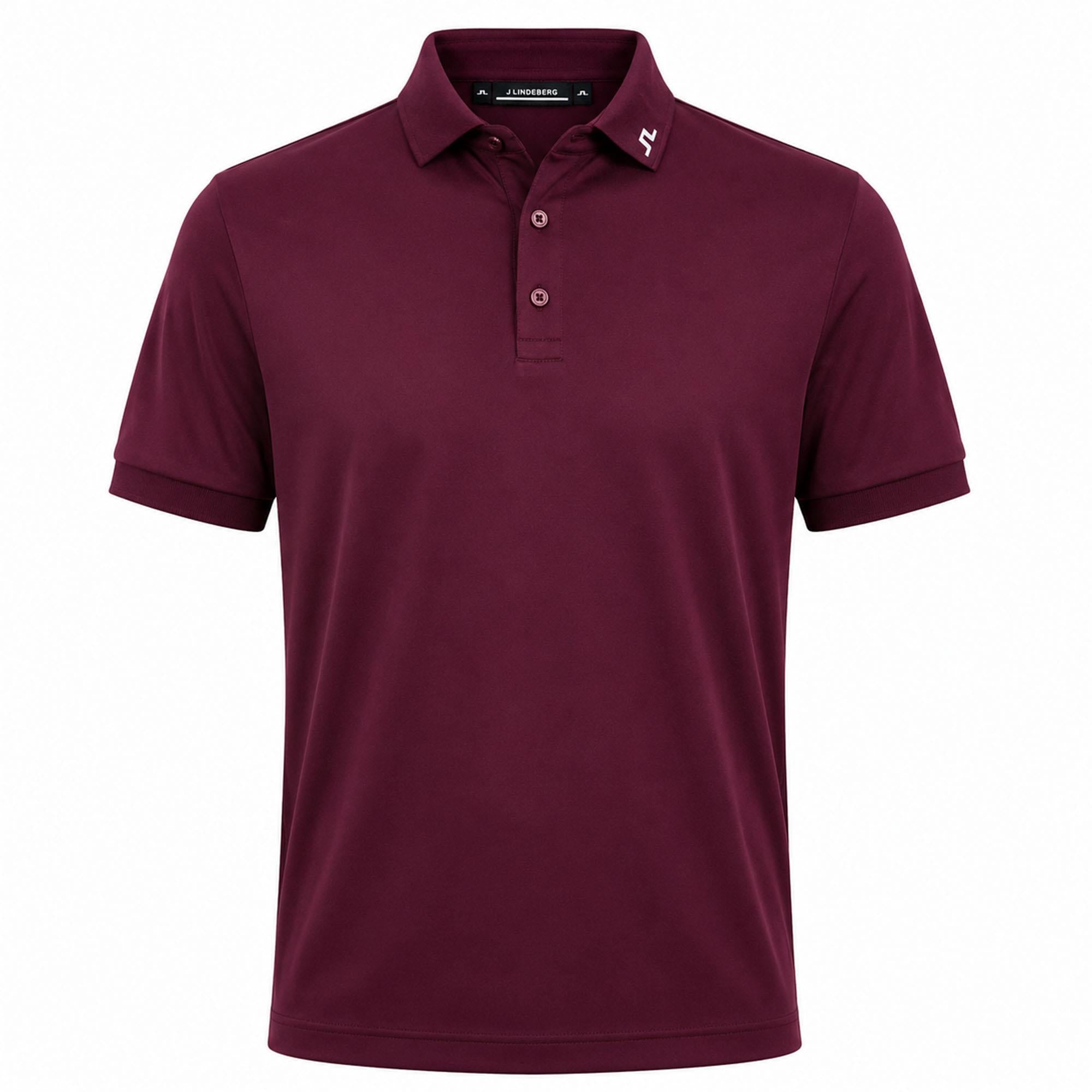 J Lindeberg KV Print Mens Golf Polo Shirt Winetasting