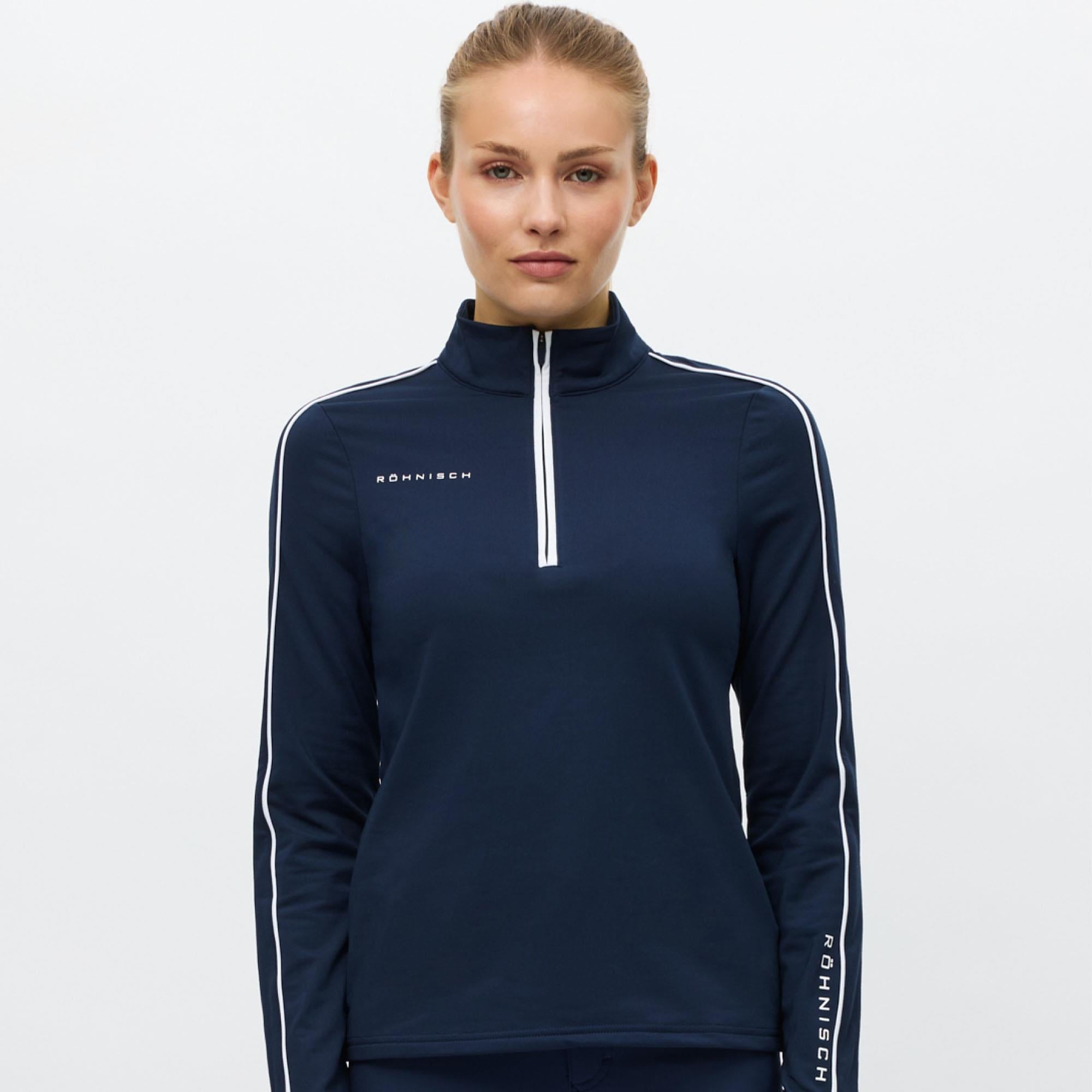 Rohnisch Amie Brushed Ladies Golf Mid Layer Navy/Navy