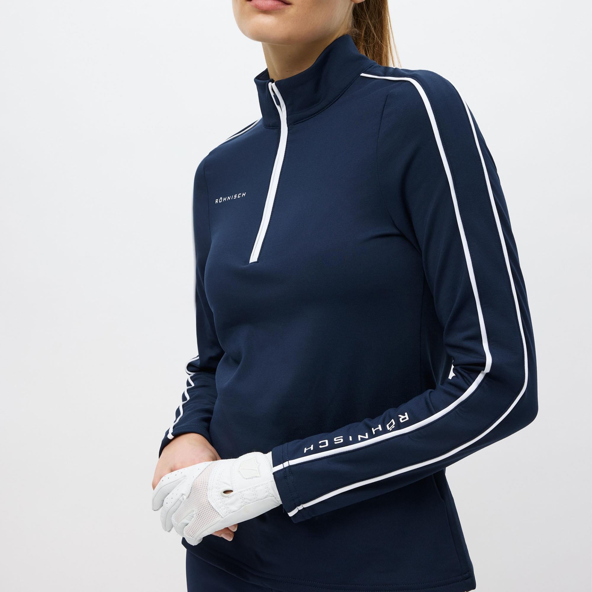 Rohnisch Amie Brushed Ladies Golf Mid Layer Navy/Navy