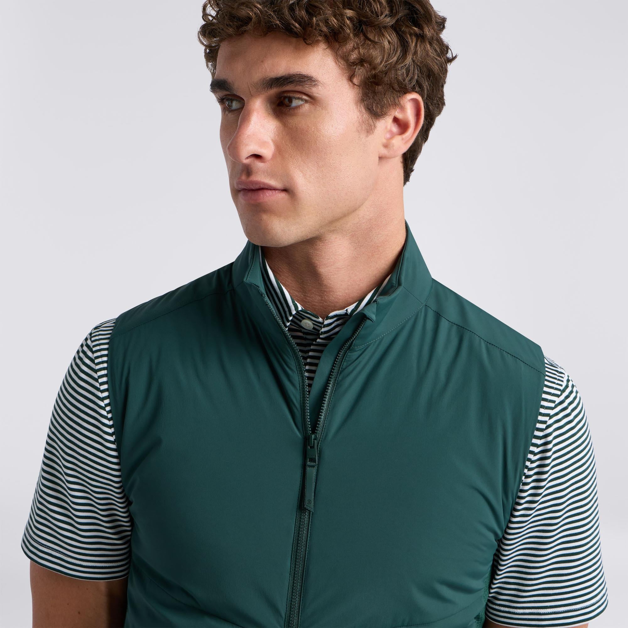 G/FORE Maverick 2.0 Hybrid Stretch Mens Golf Vest Pine
