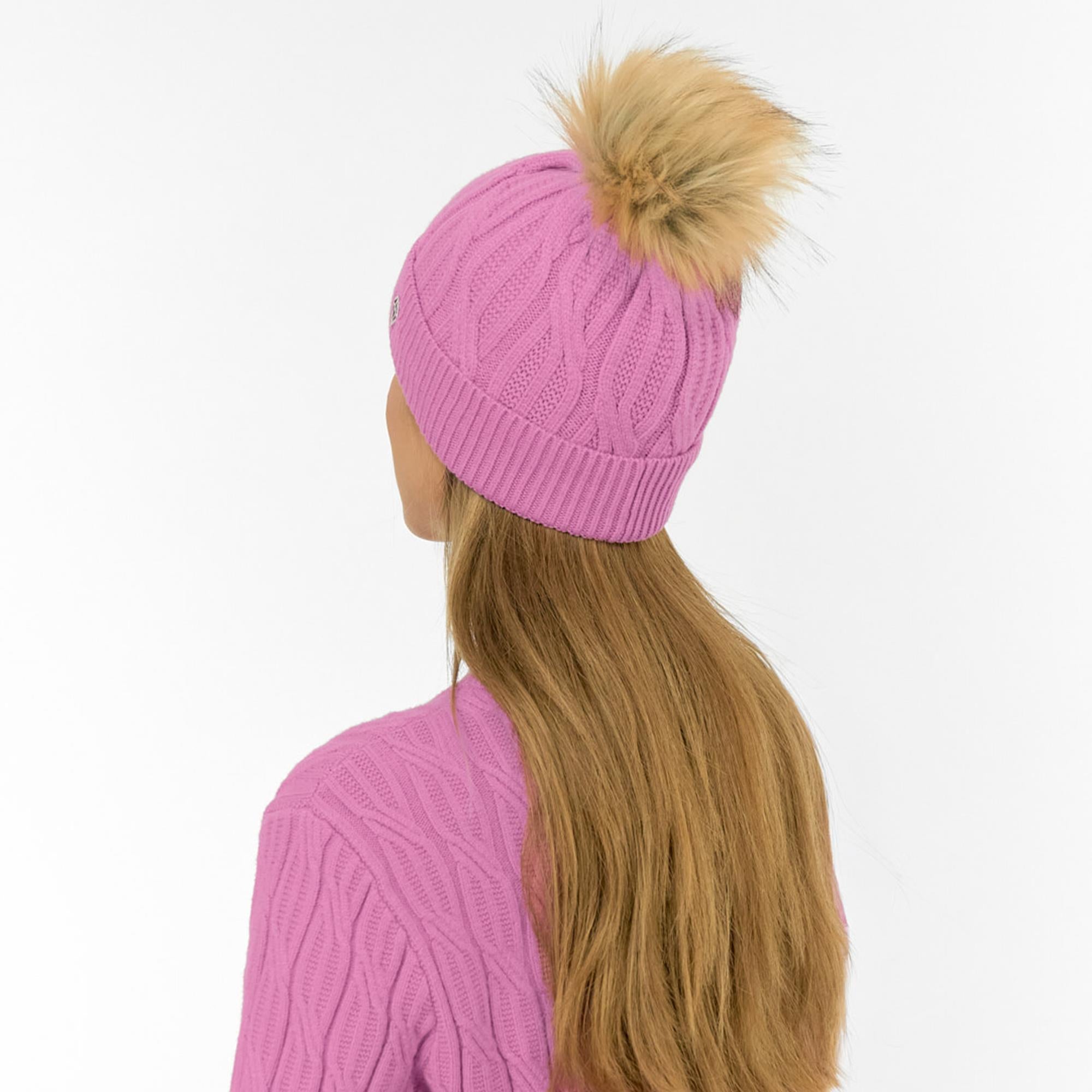 Pure Golf Greta Waterproof Lined Ladies Golf Beanie Pop Pink