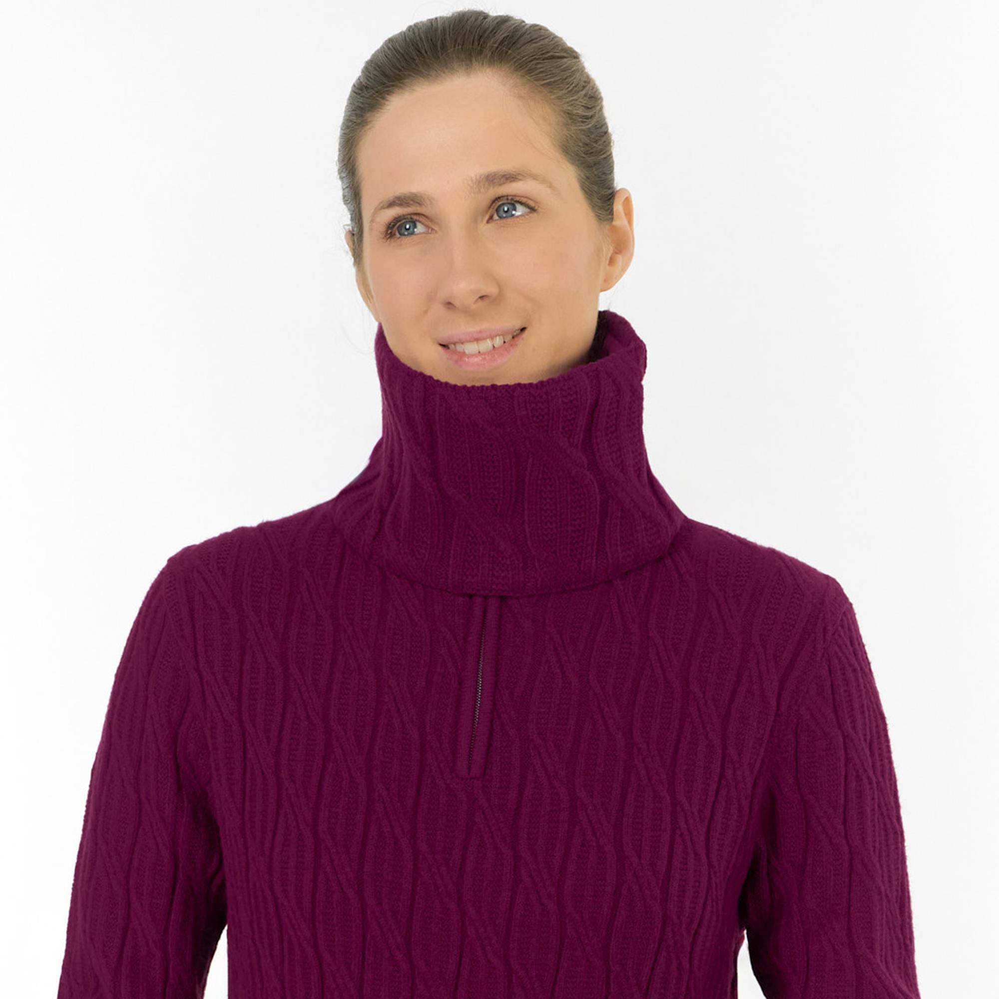 Pure Golf Suzie Margot Knit Waterproof Snood Morello Cherry