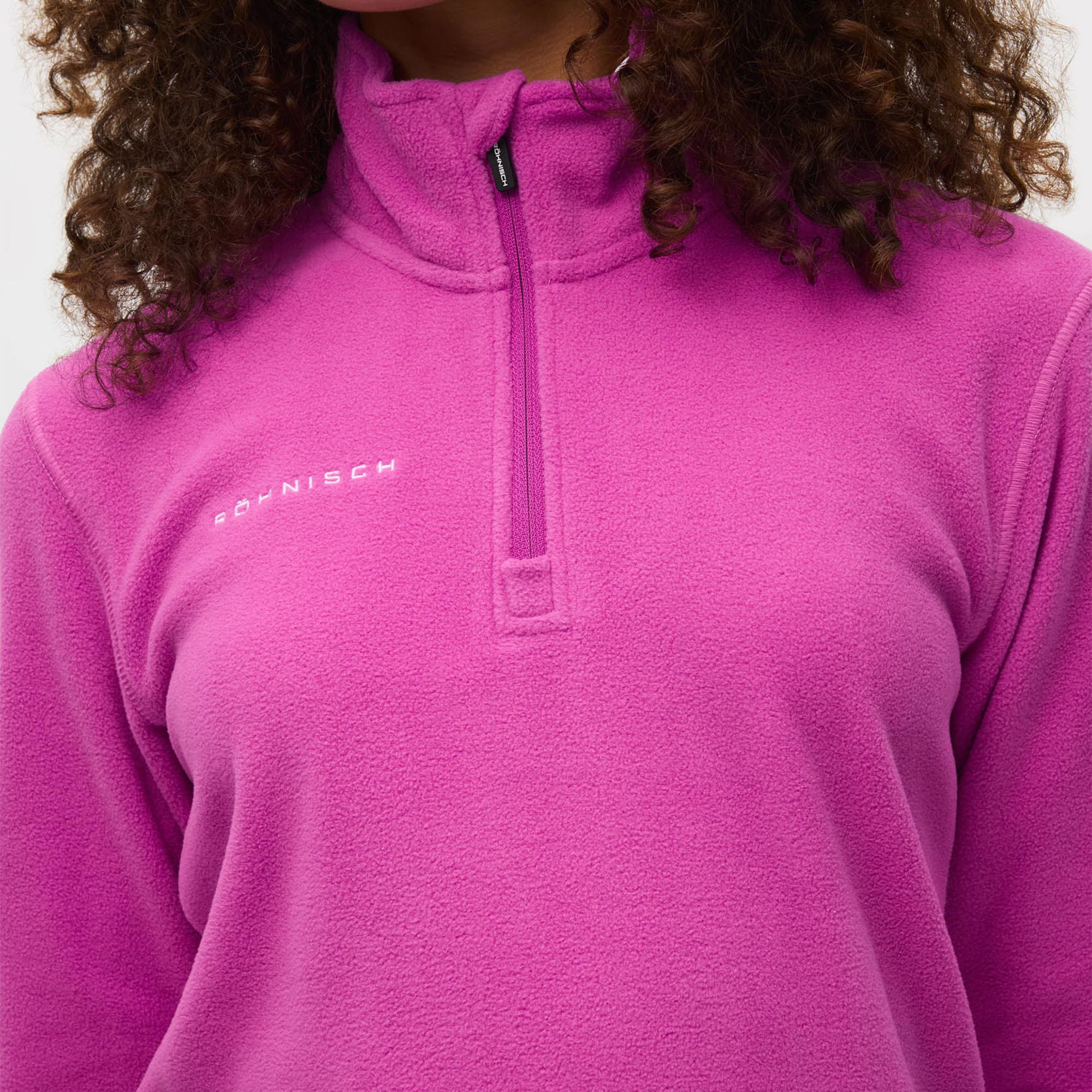 Rohnisch Polar Fleece Ladies Golf Base Layer Purple Cactus Flower