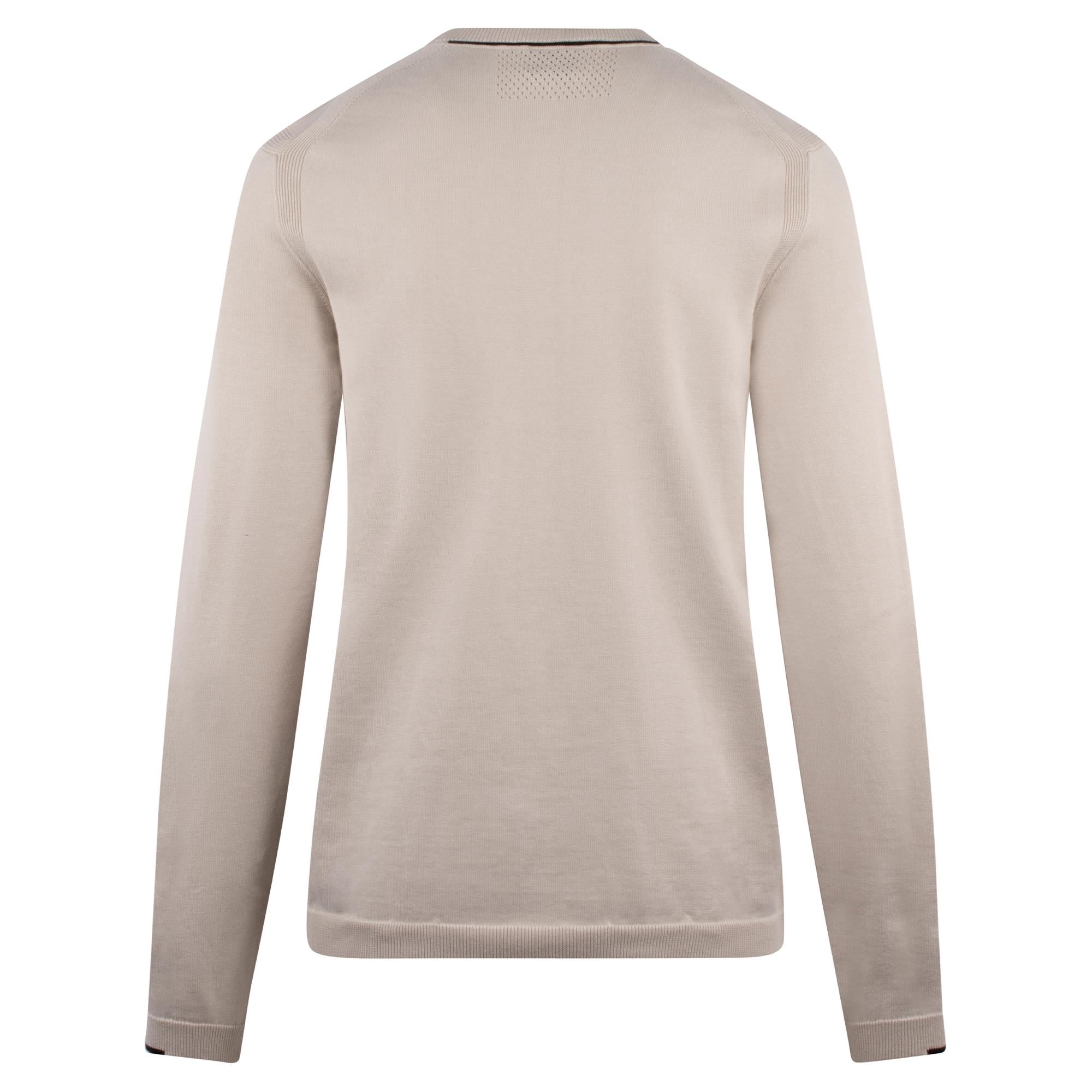 Boss KN_Ever-X Crew Neck Mens Sweater Light Beige