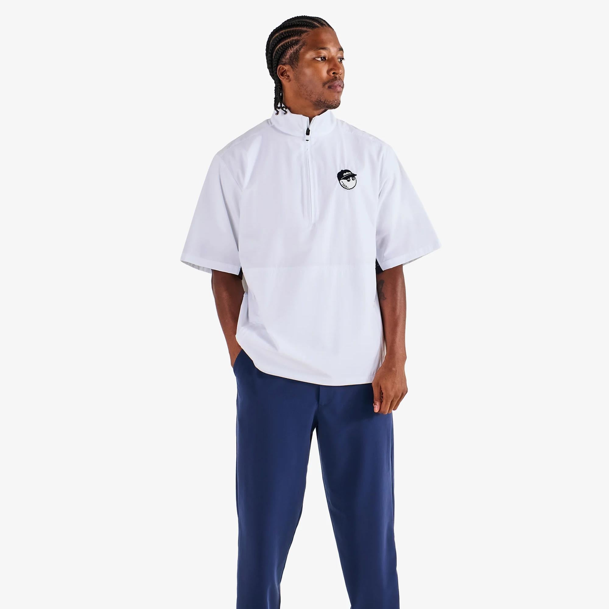 Malbon Golf Icons Pine Windshirt White