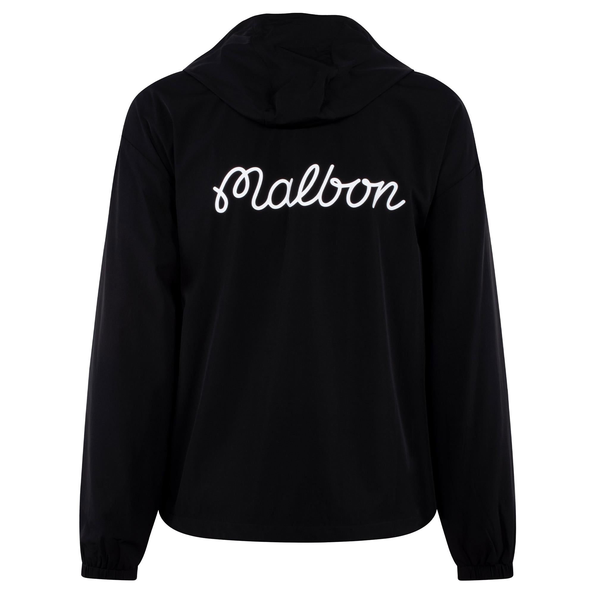 Malbon Golf Icons Ridge Anorak Black
