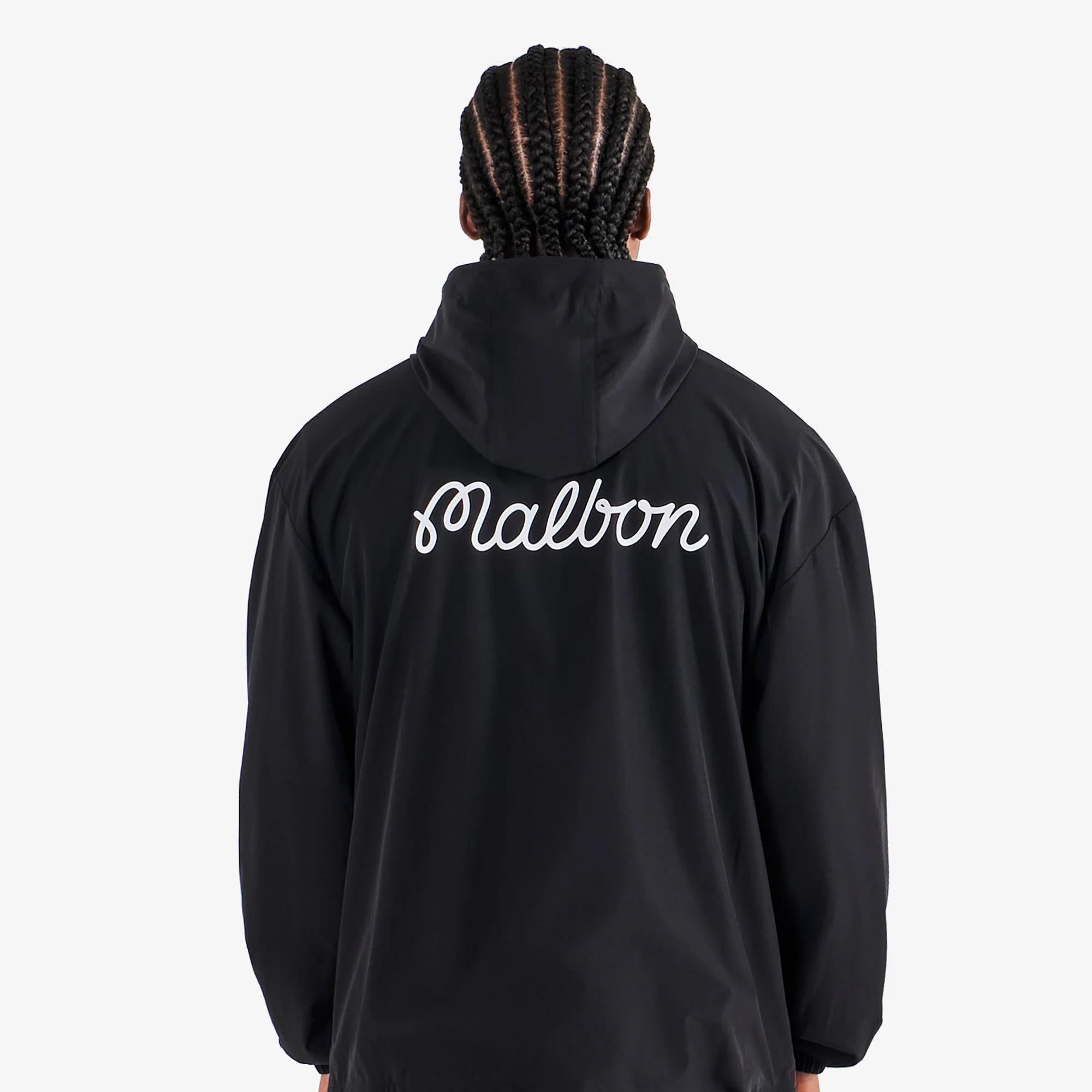 Malbon Golf Icons Ridge Anorak Black