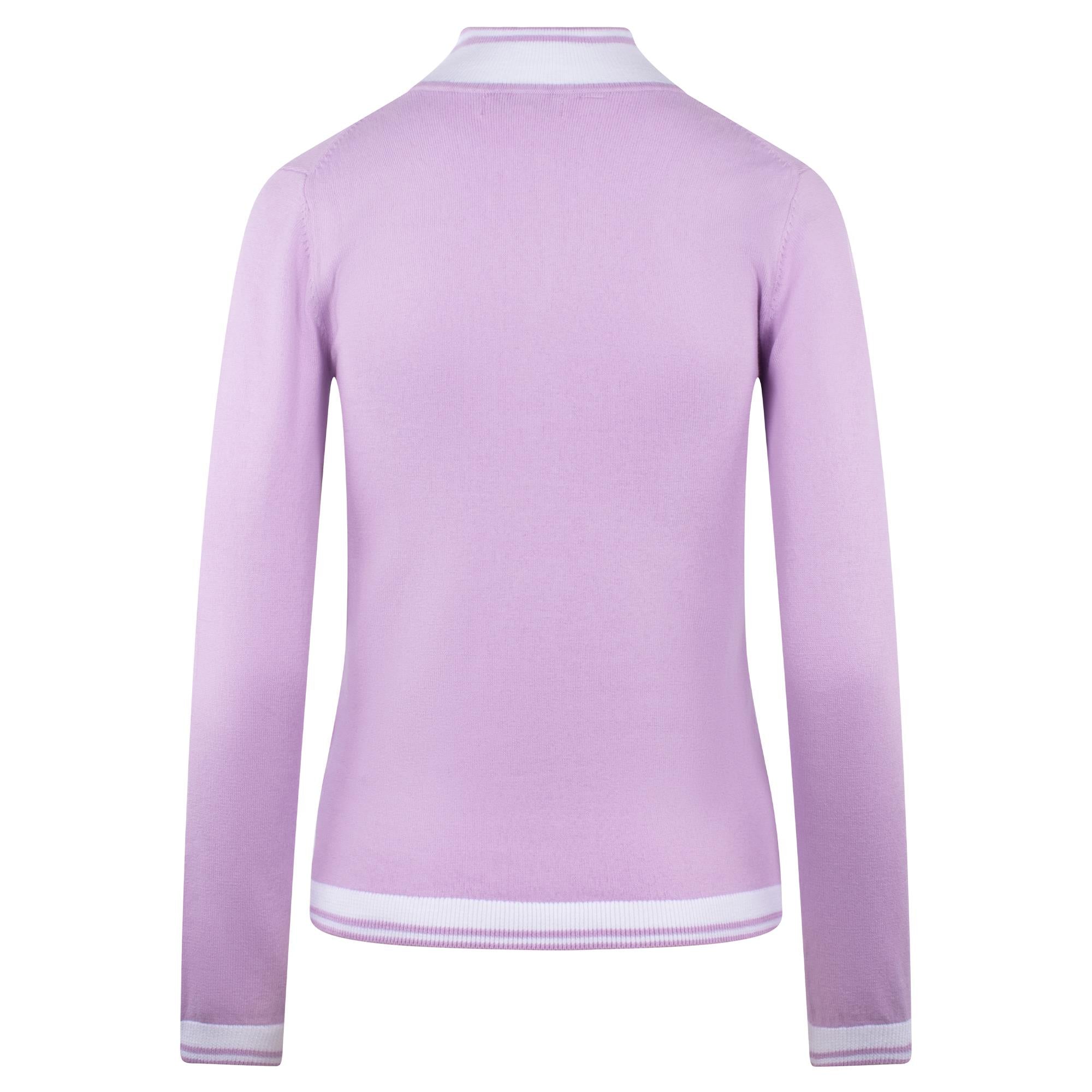 Rohnisch Kora Knitted Half Zip Ladies Golf Jumper Orchid Bloom