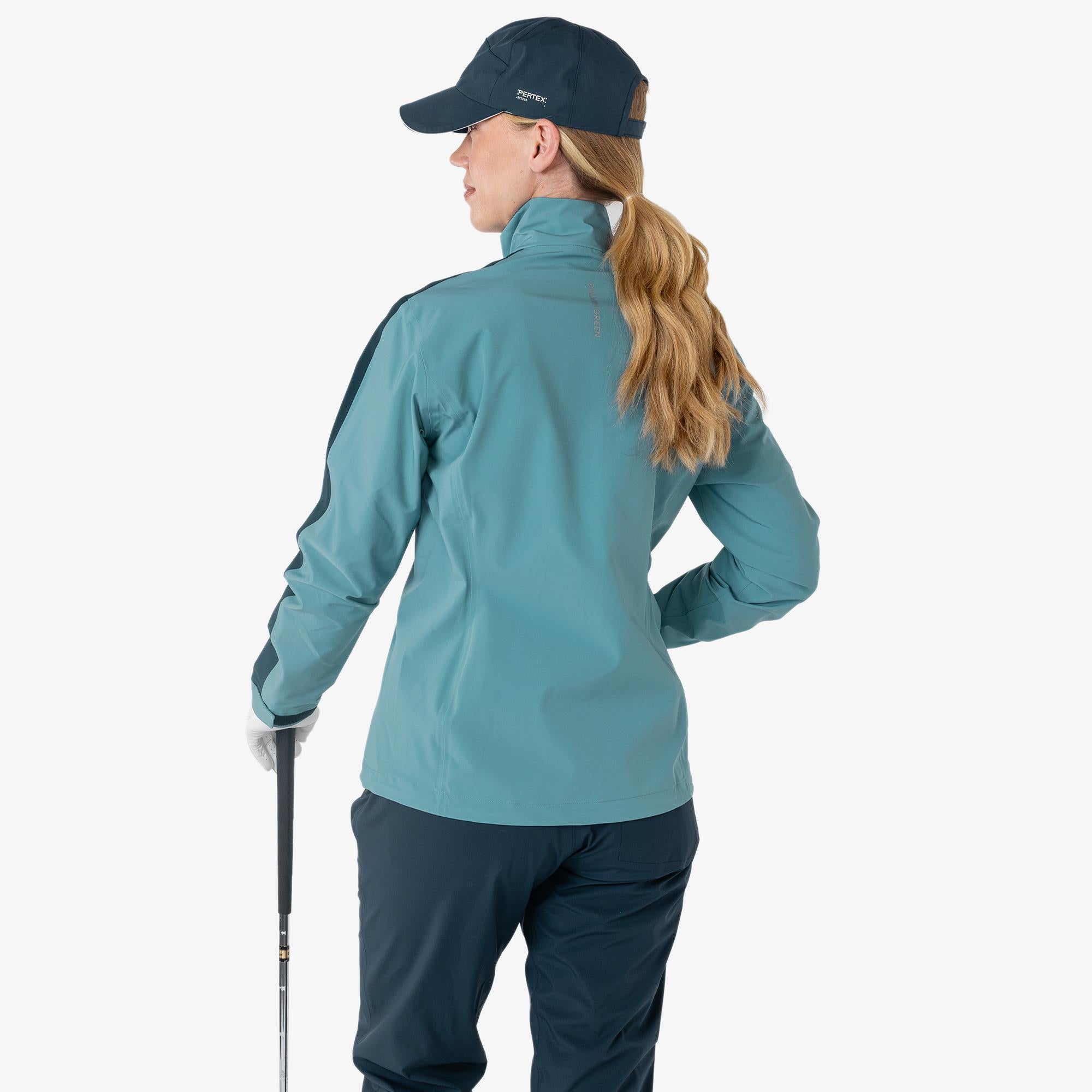 Galvin Green Abby Dryvr Pertex Ladies Waterproof Jacket Storm Blue/Navy