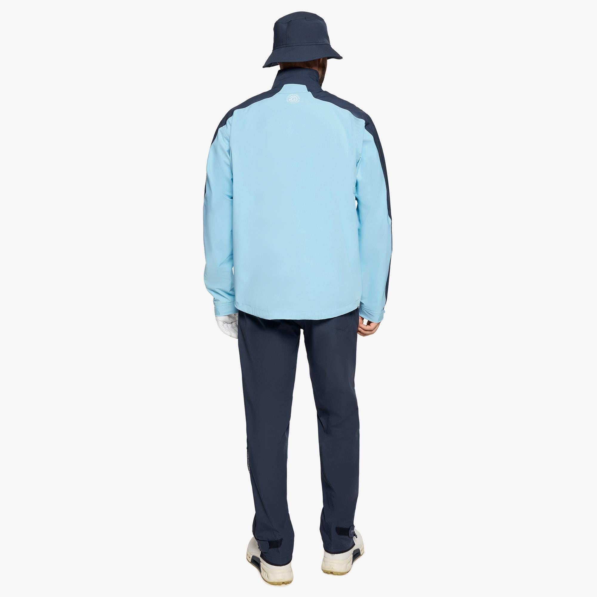 Galvin Green Adam Dryvr Pertex Mens Waterproof Golf Jacket Crystal Blue/Navy