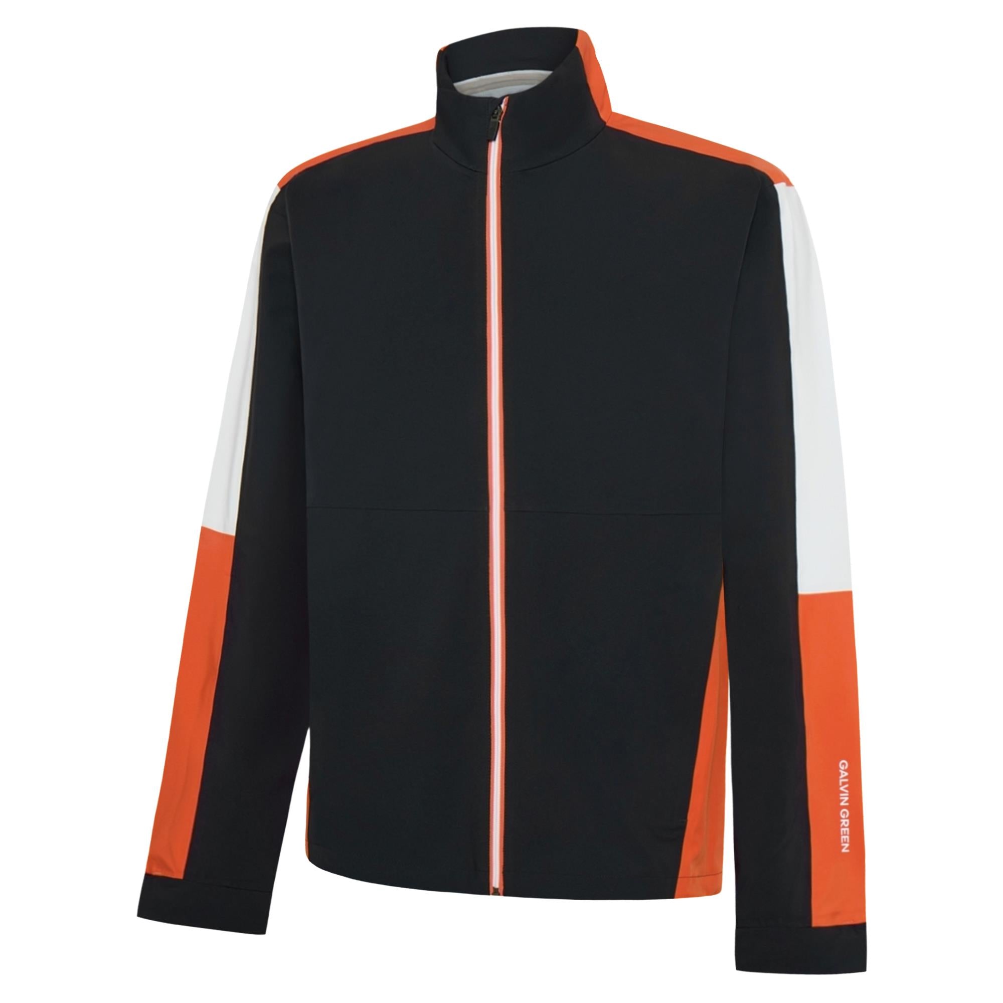 Galvin Green Arlo Dryvr Pertex Mens Waterproof Jacket Black/Orange
