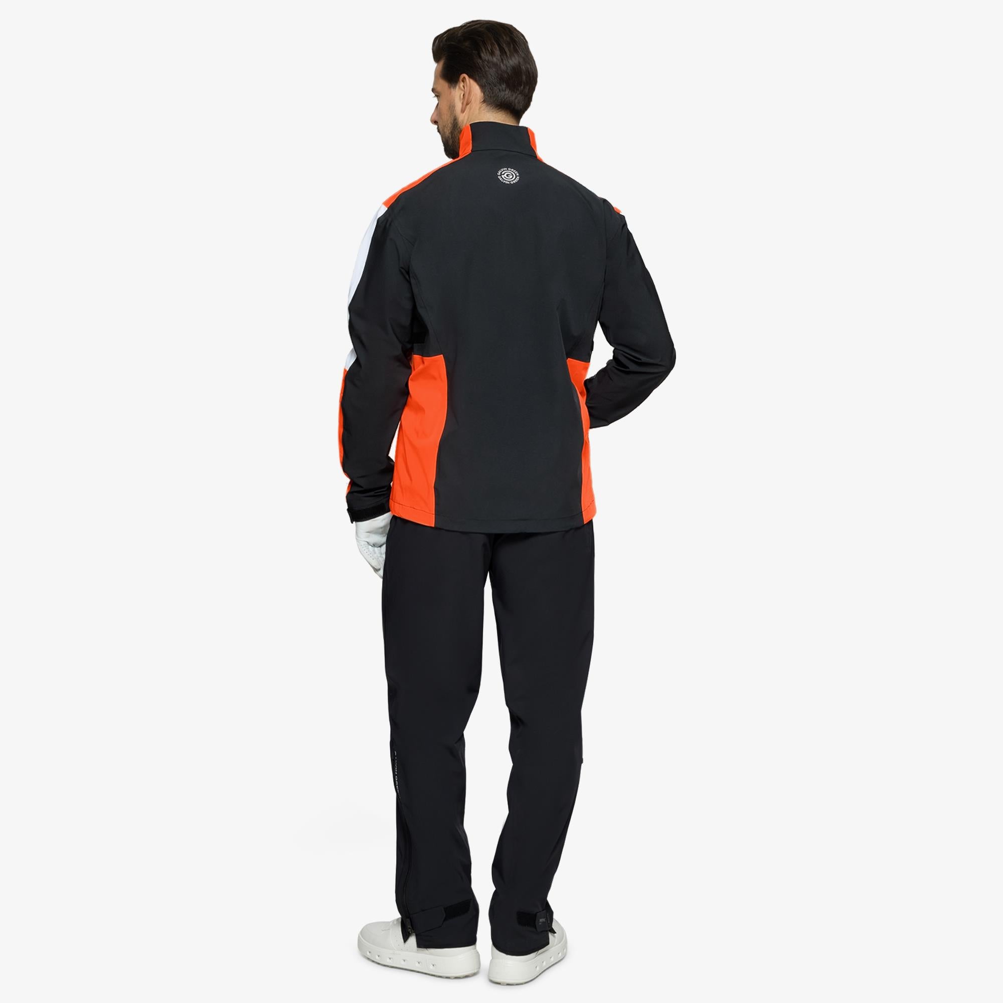 Galvin Green Arlo Dryvr Pertex Mens Waterproof Jacket Black/Orange