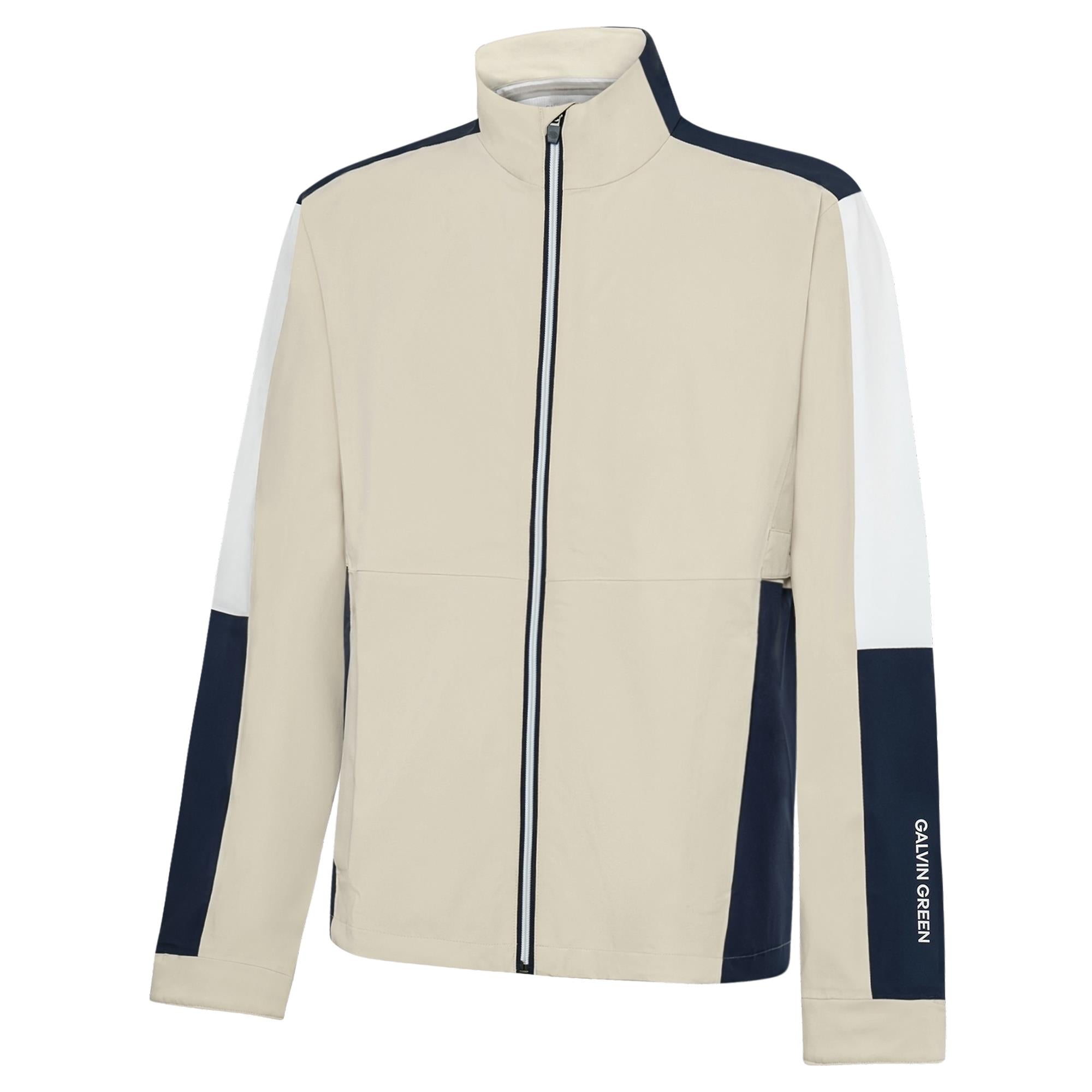 Galvin Green Arlo Dryvr Pertex Mens Waterproof Jacket Sand/Navy/White