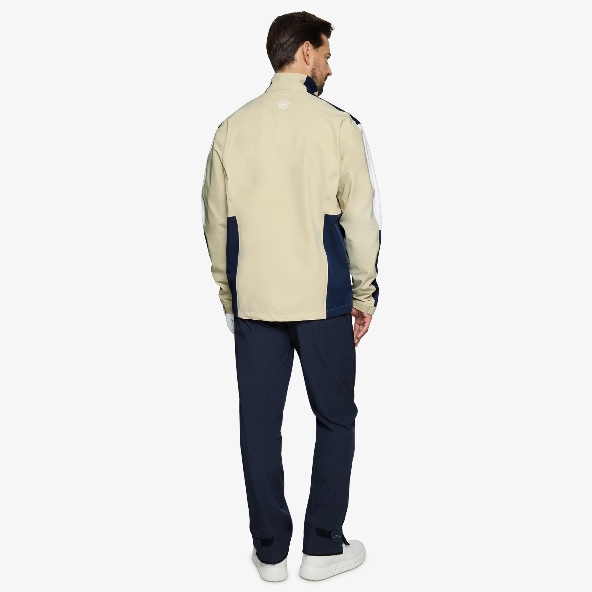 Galvin Green Arlo Dryvr Pertex Mens Waterproof Jacket Sand/Navy/White