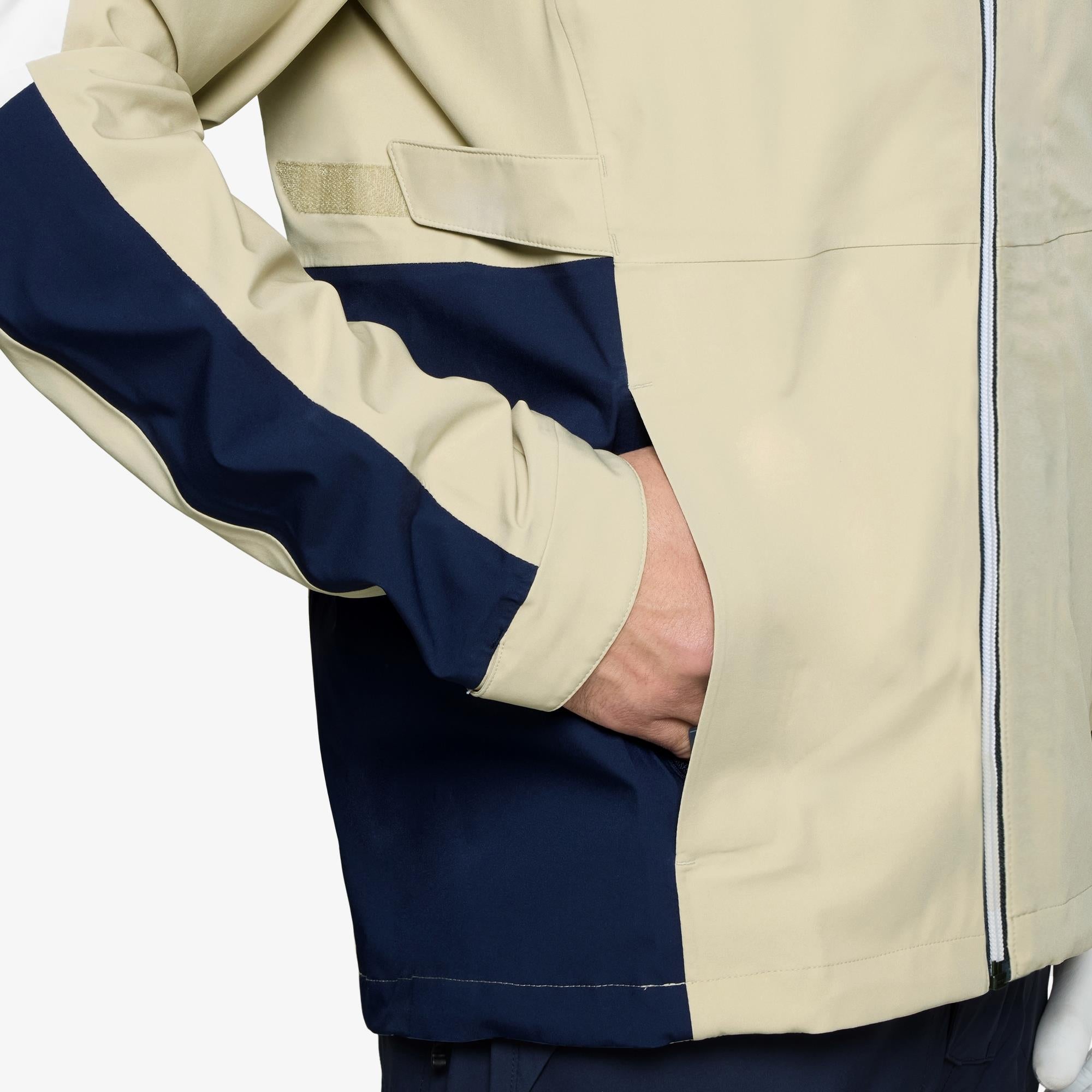 Galvin Green Arlo Dryvr Pertex Mens Waterproof Jacket Sand/Navy/White