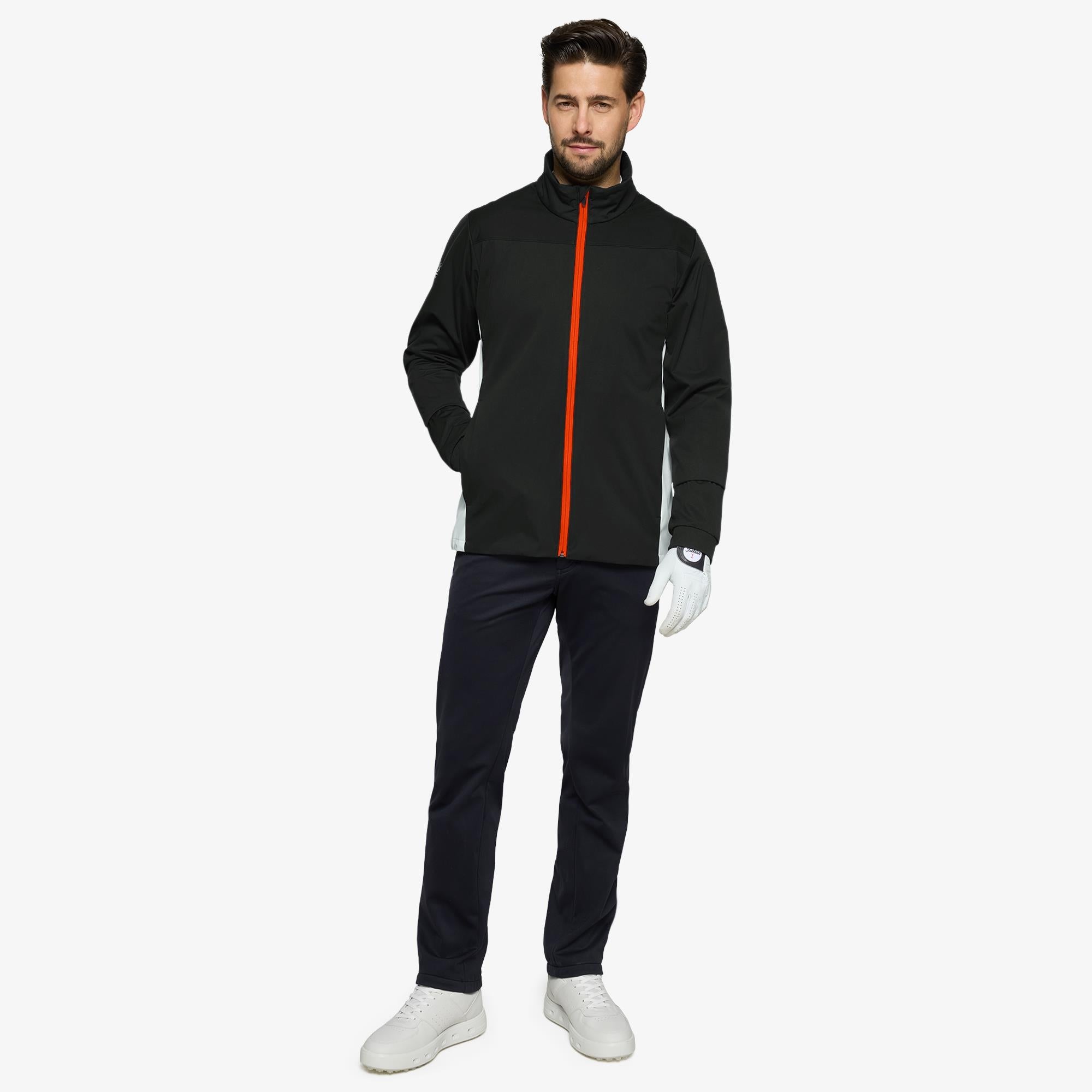 Galvin Green Lloyd Interface-1 Mens Golf Windstopper Black/White/Orange