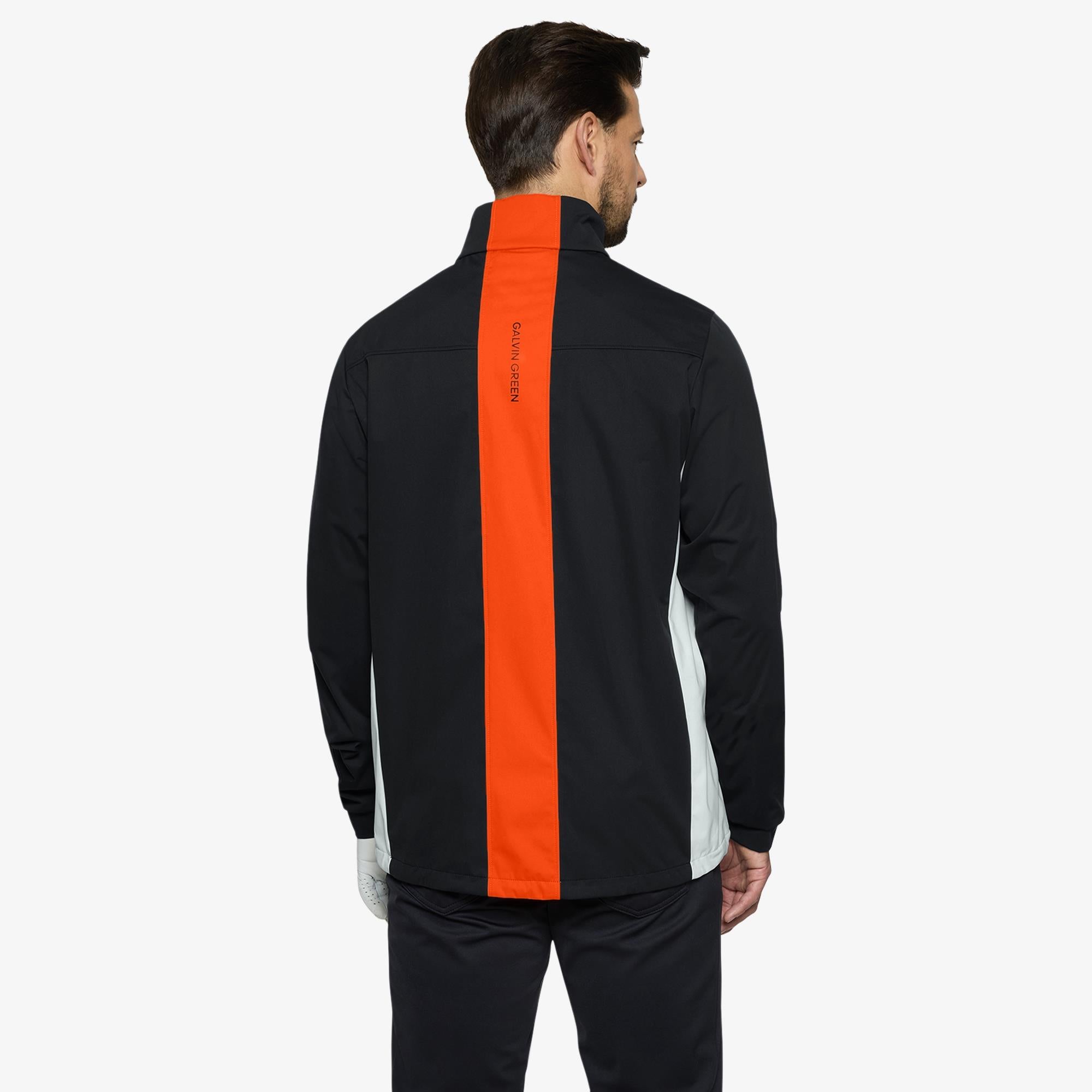 Galvin Green Lloyd Interface-1 Mens Golf Windstopper Black/White/Orange