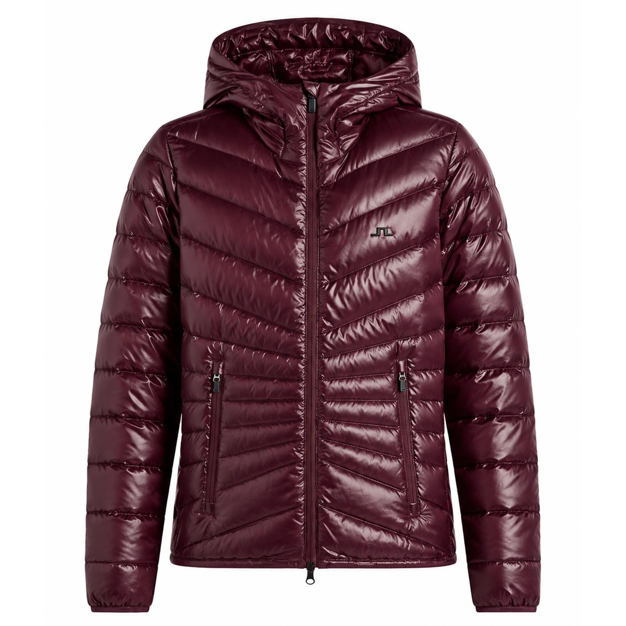 J Lindeberg Lara Light Down Hood Ladies Jacket Winetasting