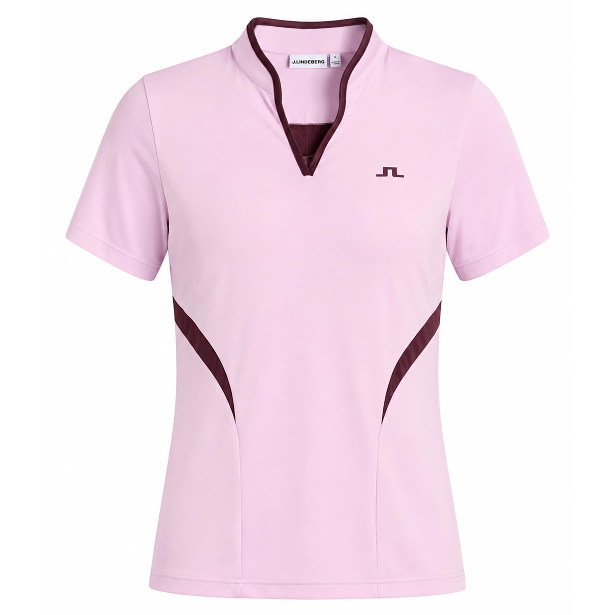 J Lindeberg Katie Ladies Golf Top Orchid Bouquet