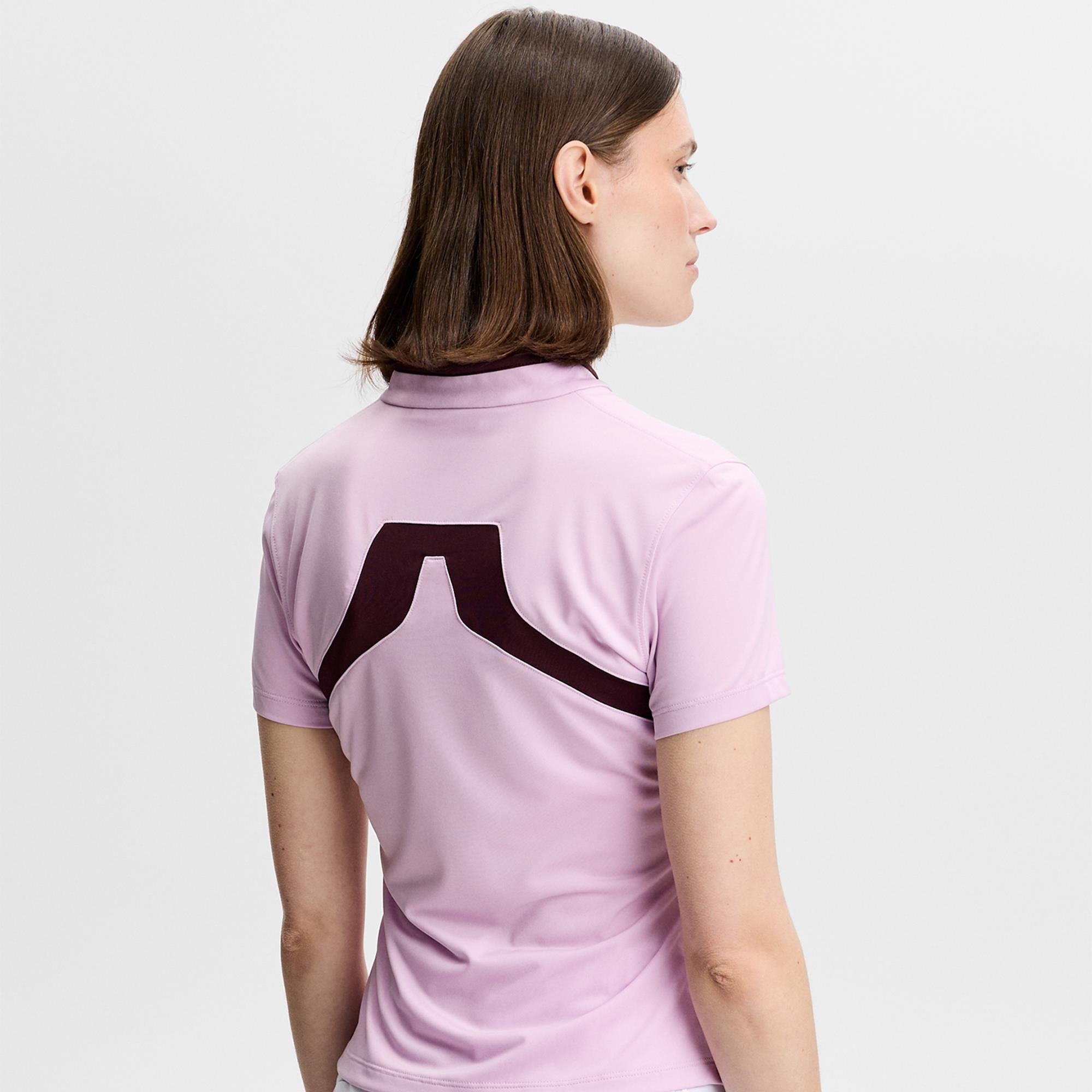 J Lindeberg Katie Ladies Golf Top Orchid Bouquet