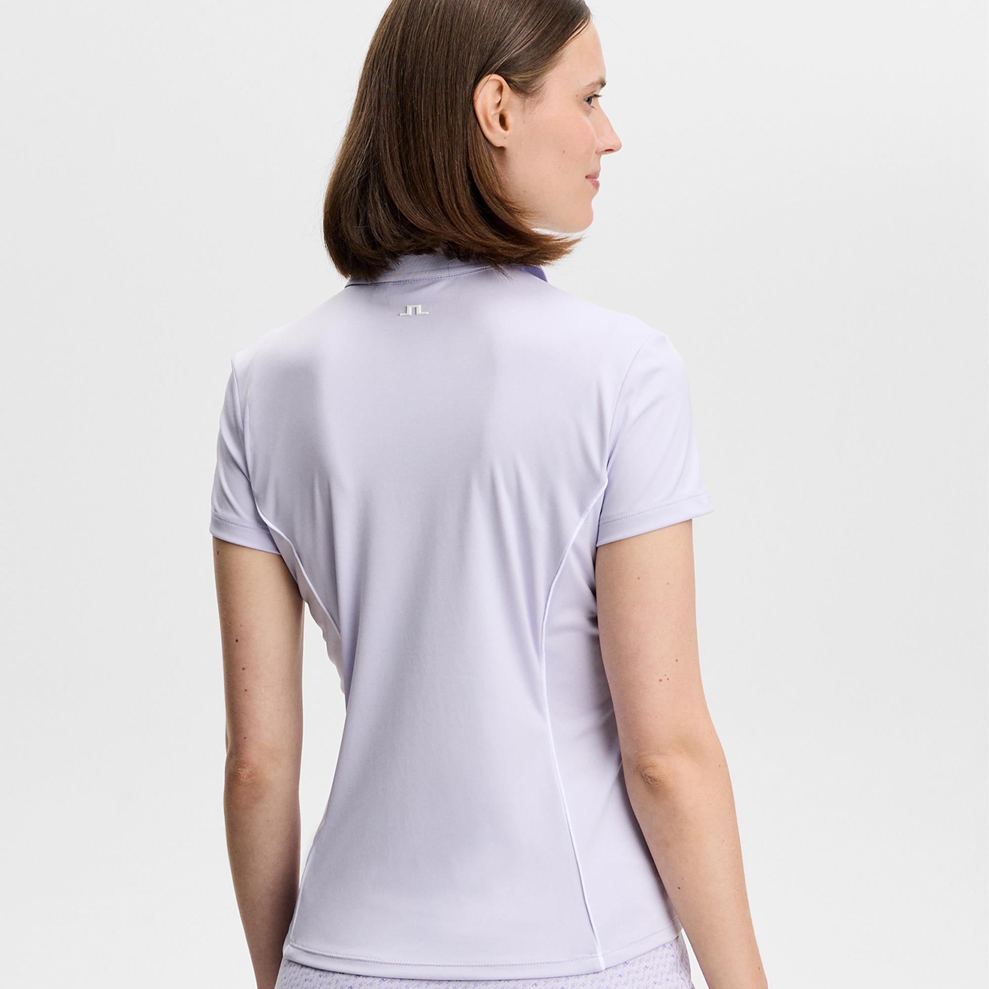 J Lindeberg Leyla Ladies Golf Polo Shirt Purple Heather