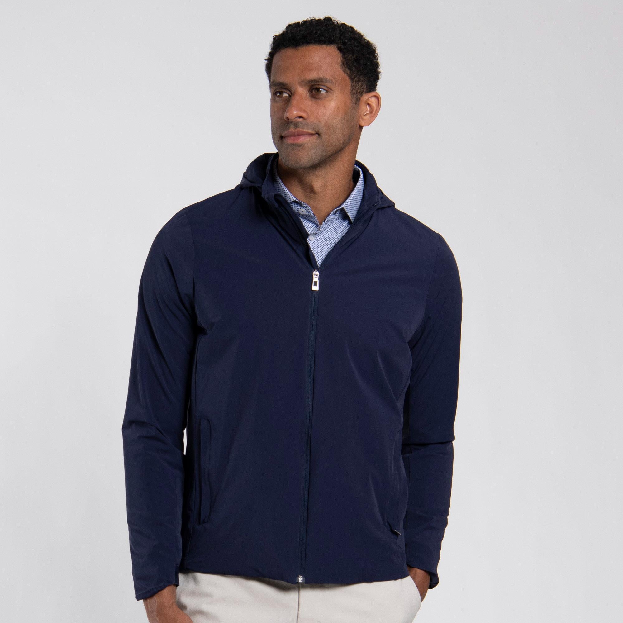 KJUS Atmosphere Insulated Mens Windproof Golf Jacket Atlanta Blue