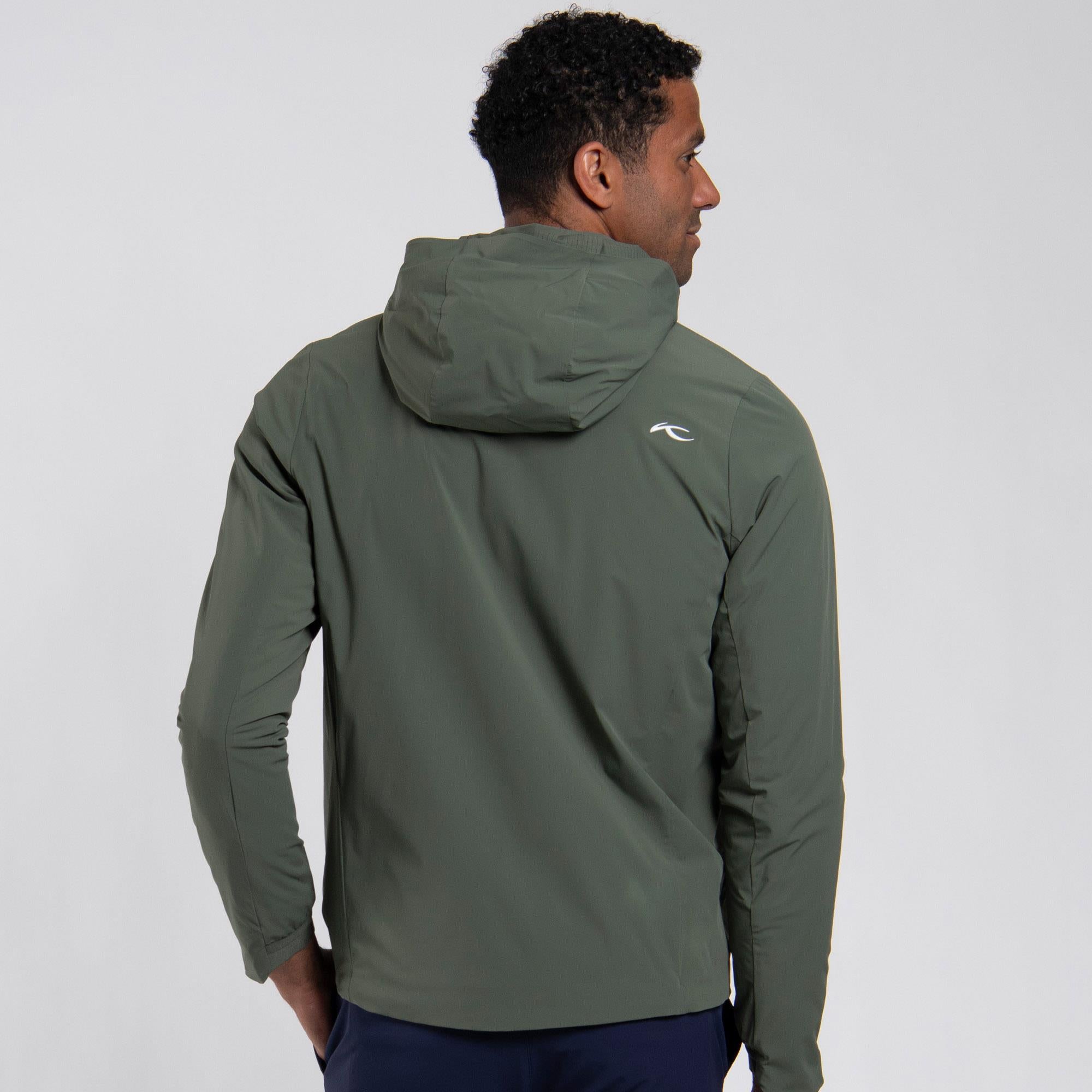 KJUS Atmosphere Insulated Mens Windproof Golf Jacket Green Slate