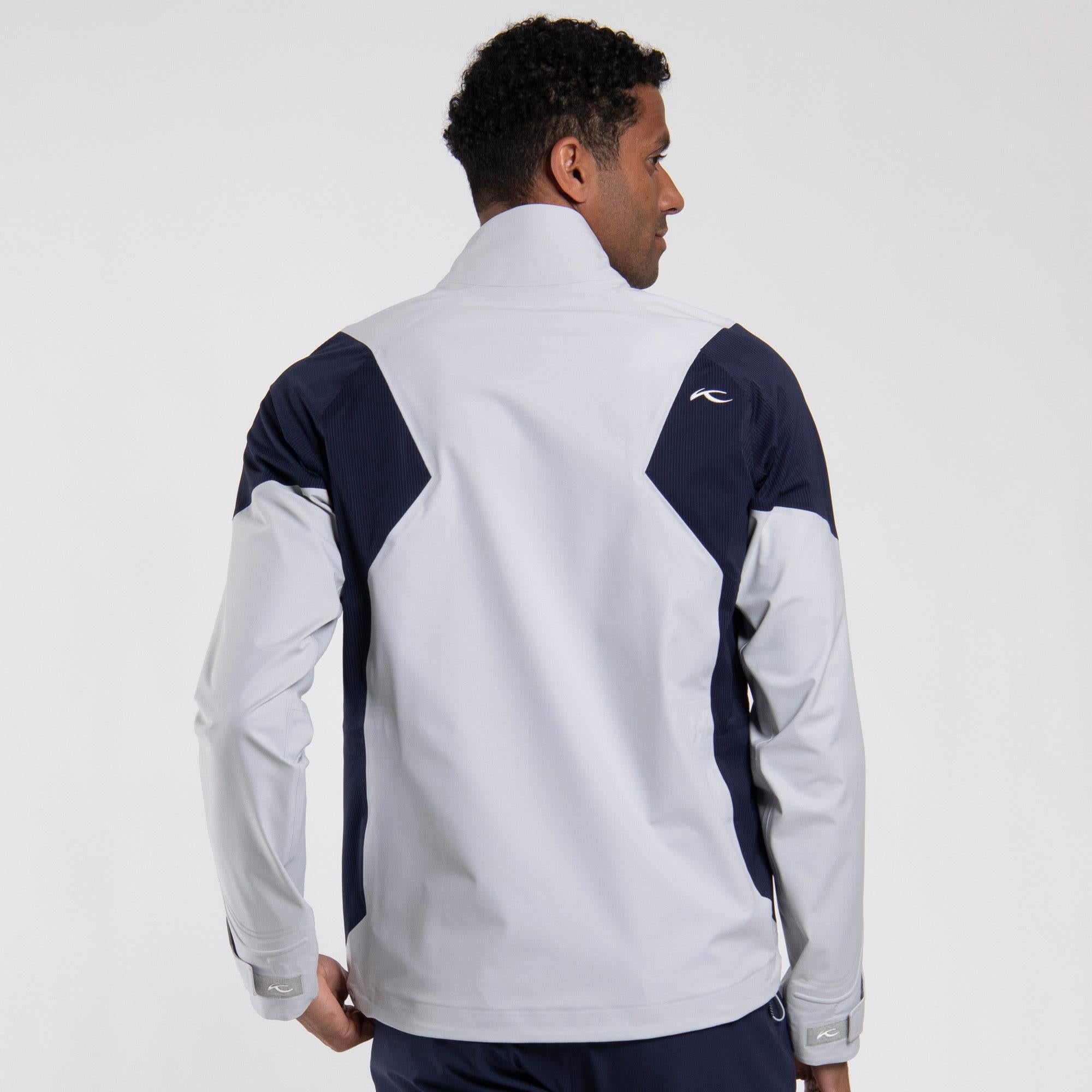 KJUS Pro 3L 3.0 Mens Waterproof Golf Jacket Alloy/Atlanta Blue