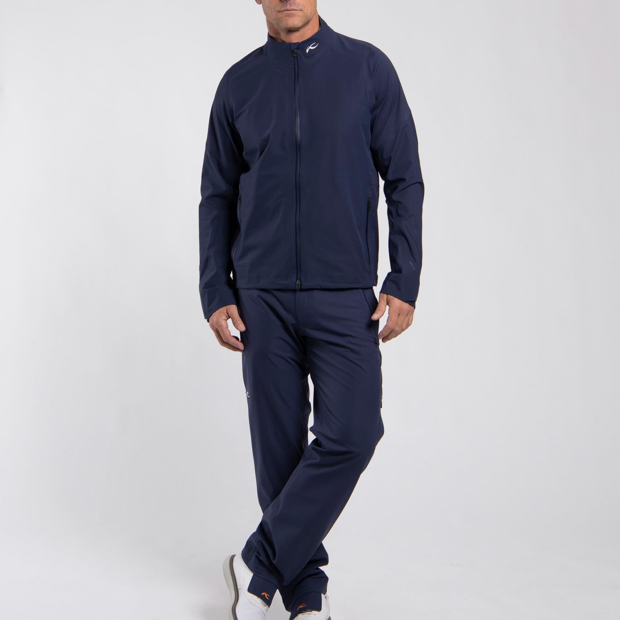 KJUS Pro 3L 3.0 Mens Waterproof Golf Jacket Atlanta Blue
