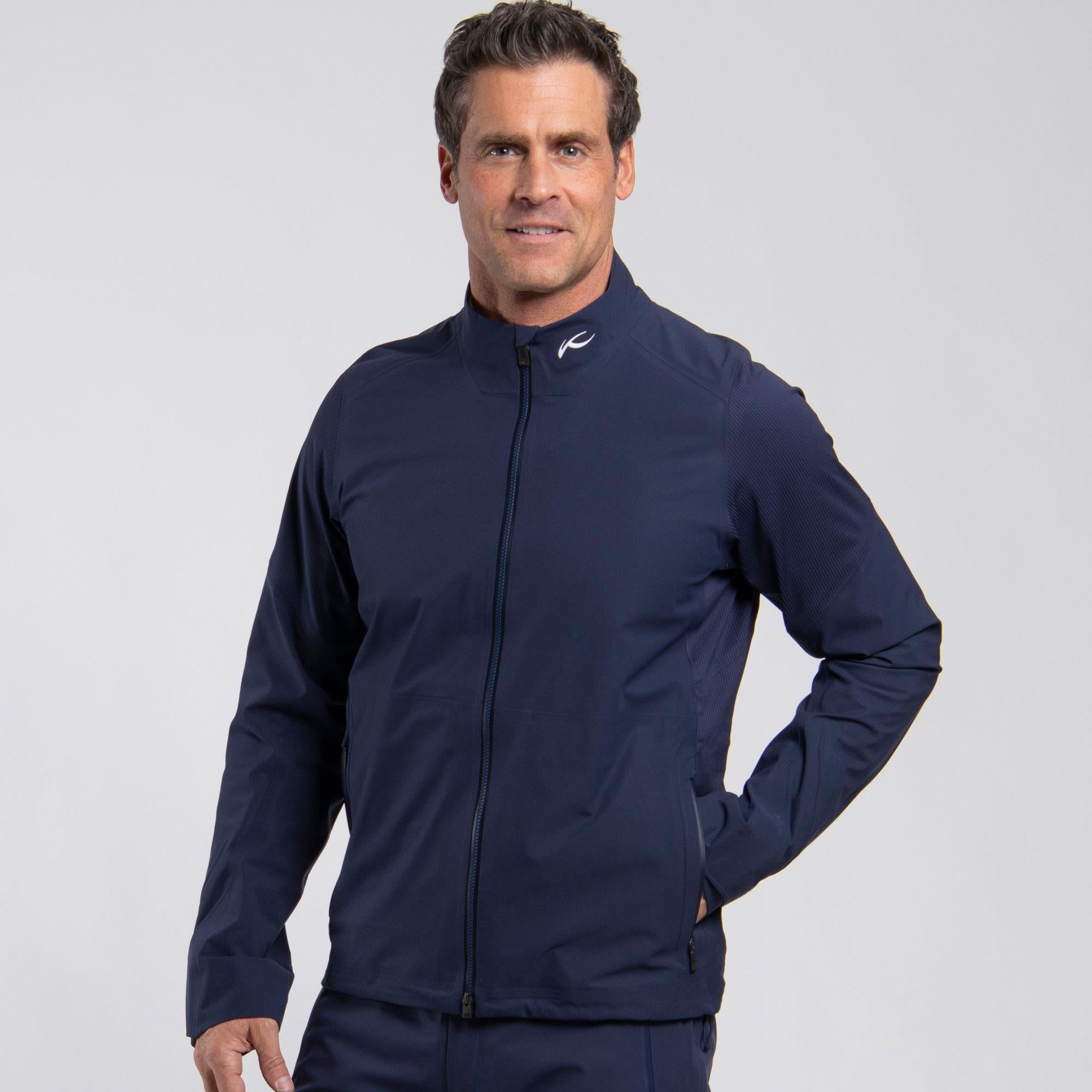 KJUS Pro 3L 3.0 Mens Waterproof Golf Jacket Atlanta Blue