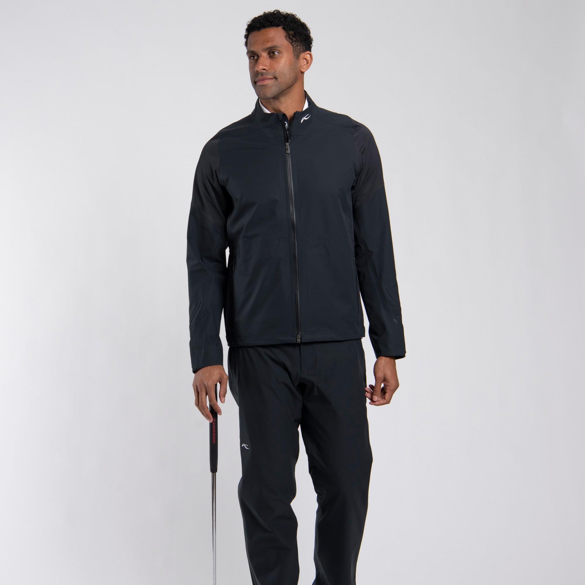 KJUS Pro 3L 3.0 Mens Waterproof Golf Jacket Black