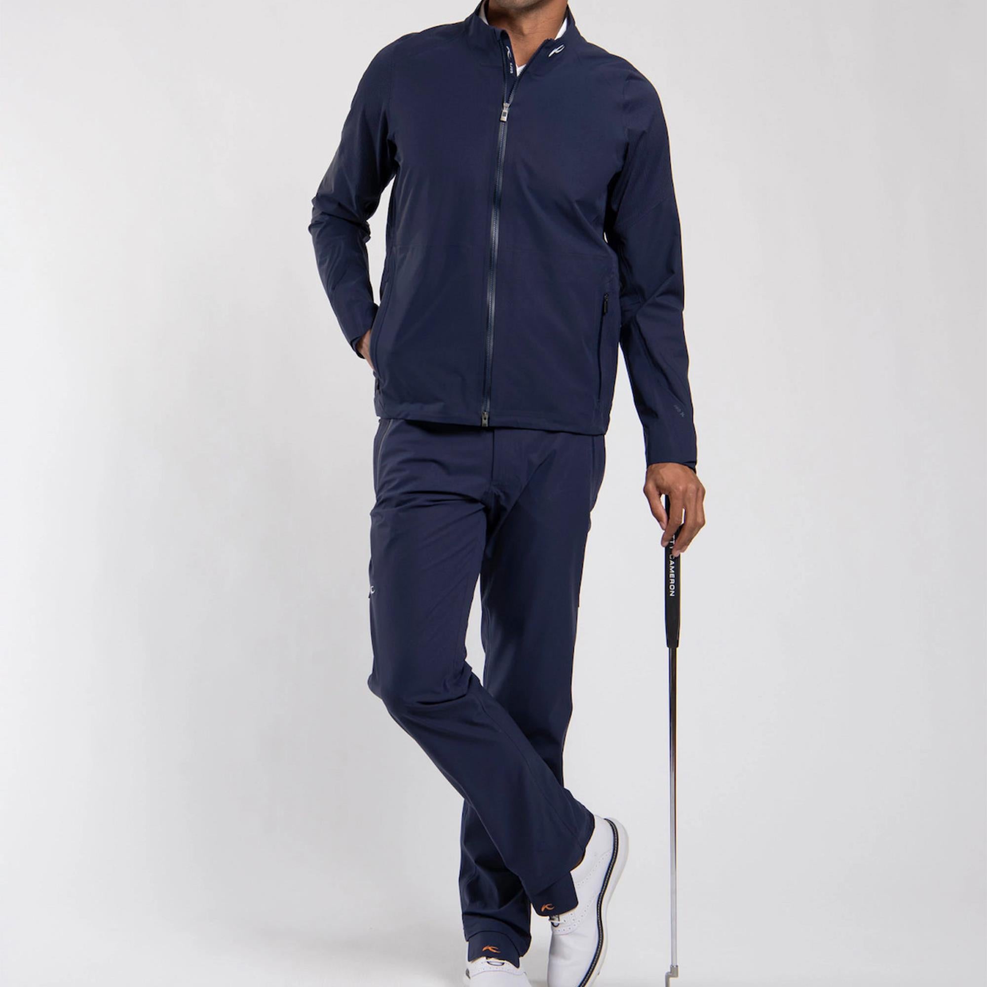 KJUS Pro 3L 3.0 Mens Waterproof Golf Trousers Atlanta Blue