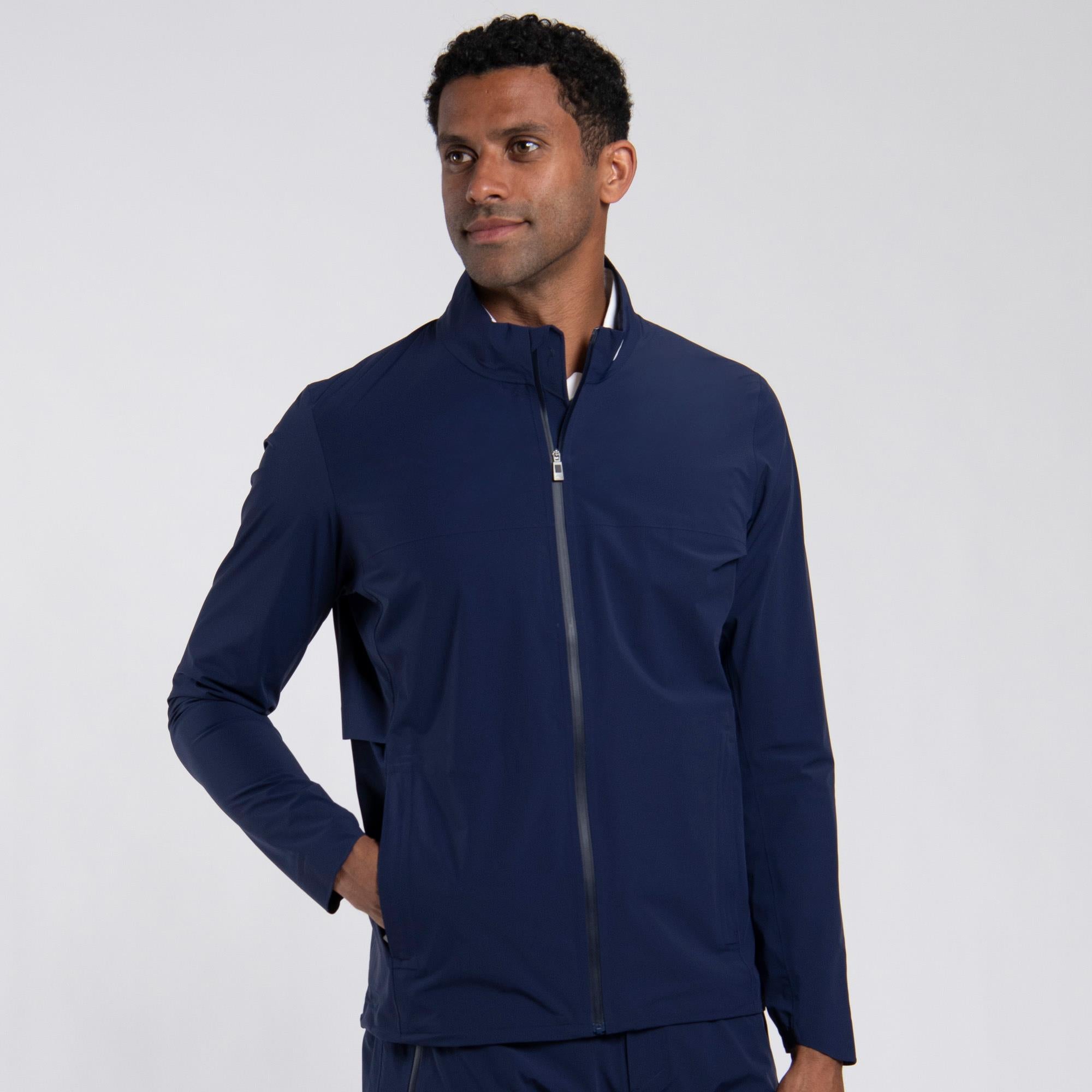 KJUS Rain Rescue 2.0 Mens Waterproof Golf Jacket Atlanta Blue