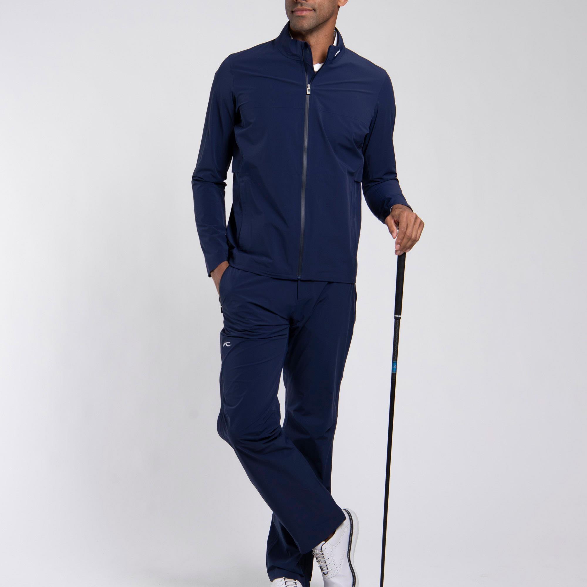 KJUS Rain Rescue 2.0 Mens Waterproof Golf Trousers Atlanta Blue
