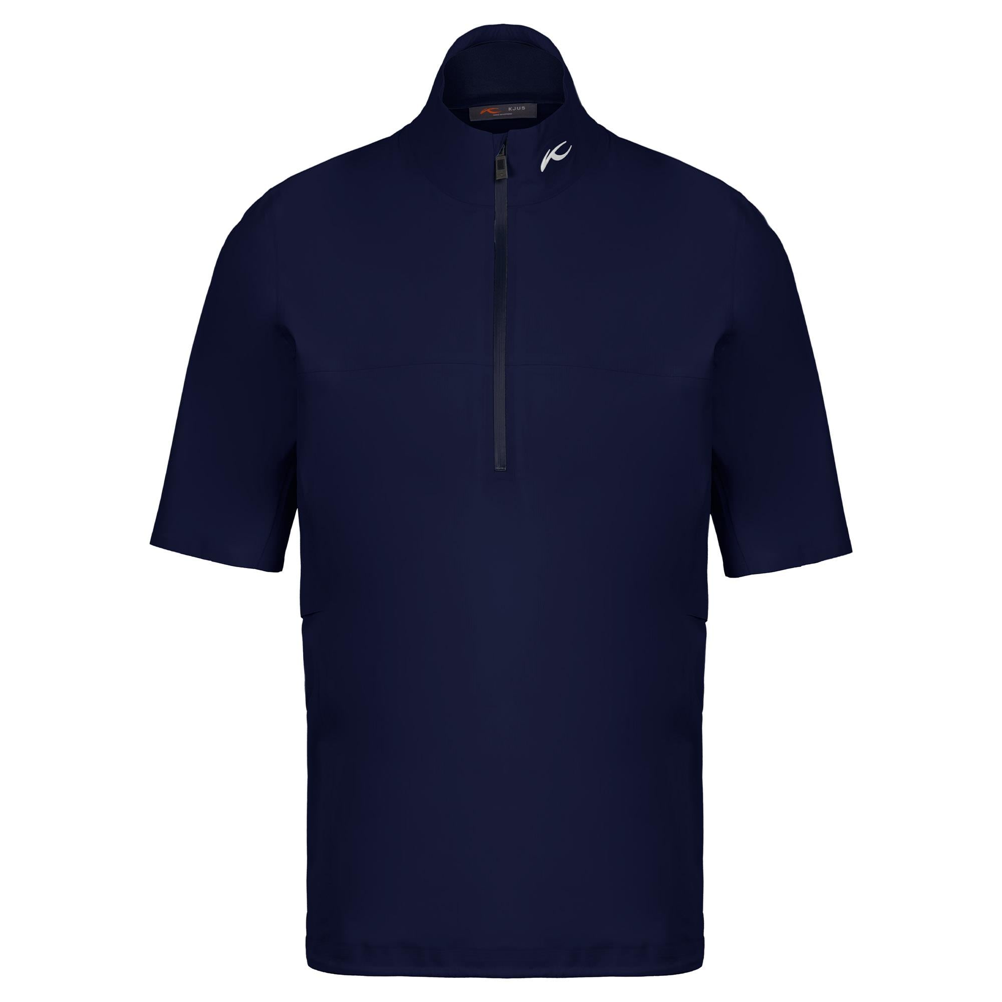KJUS Rain Rescue 2.0 Troyer Mens Waterproof Golf Jacket Atlanta Blue