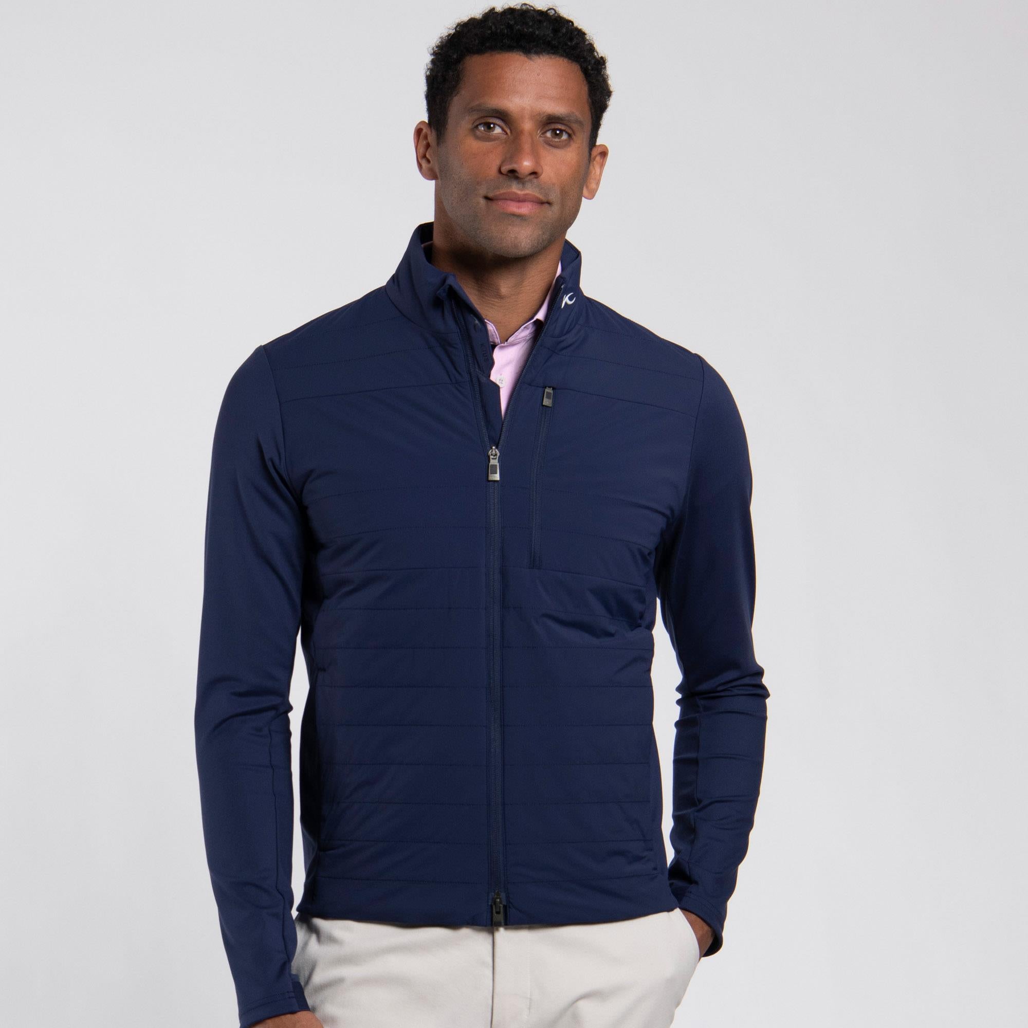 KJUS Reach Insulated Mens Golf Jacket Atlanta Blue