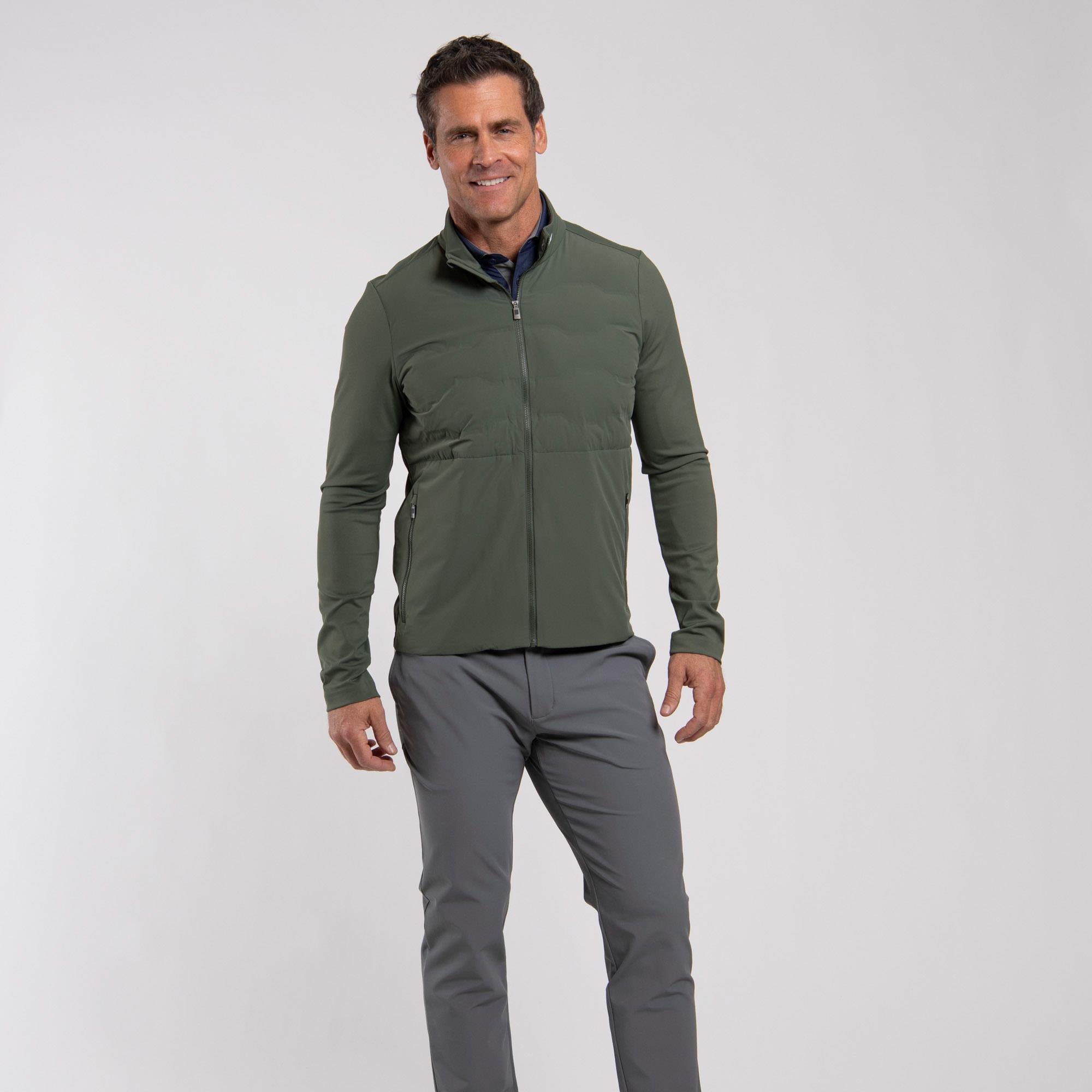 KJUS Regulator Insulated Hybrid Jacket Green Slate